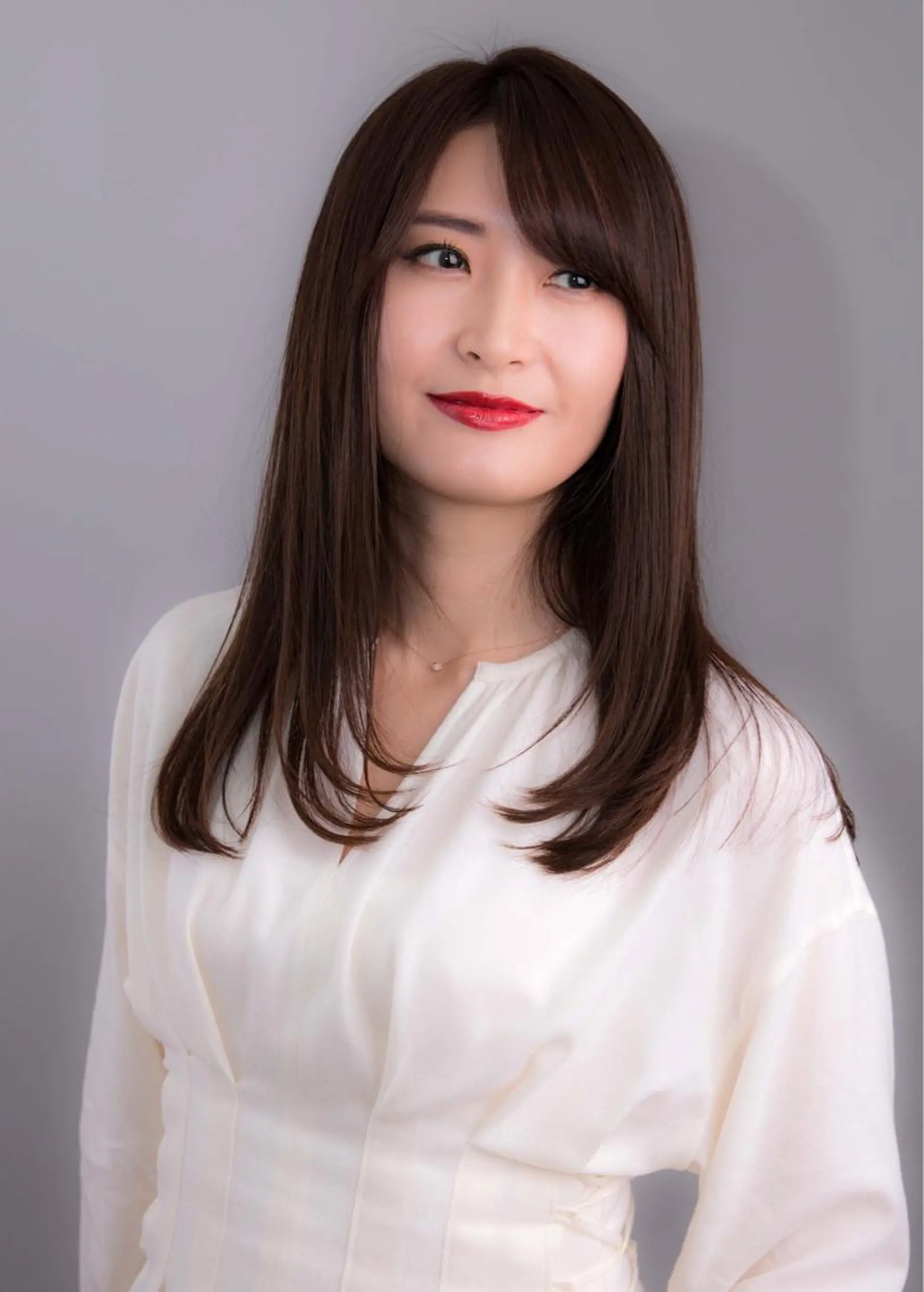 セミロング カラー カット ヘアカラー トリートメント 中村 研介のヘアスタイル