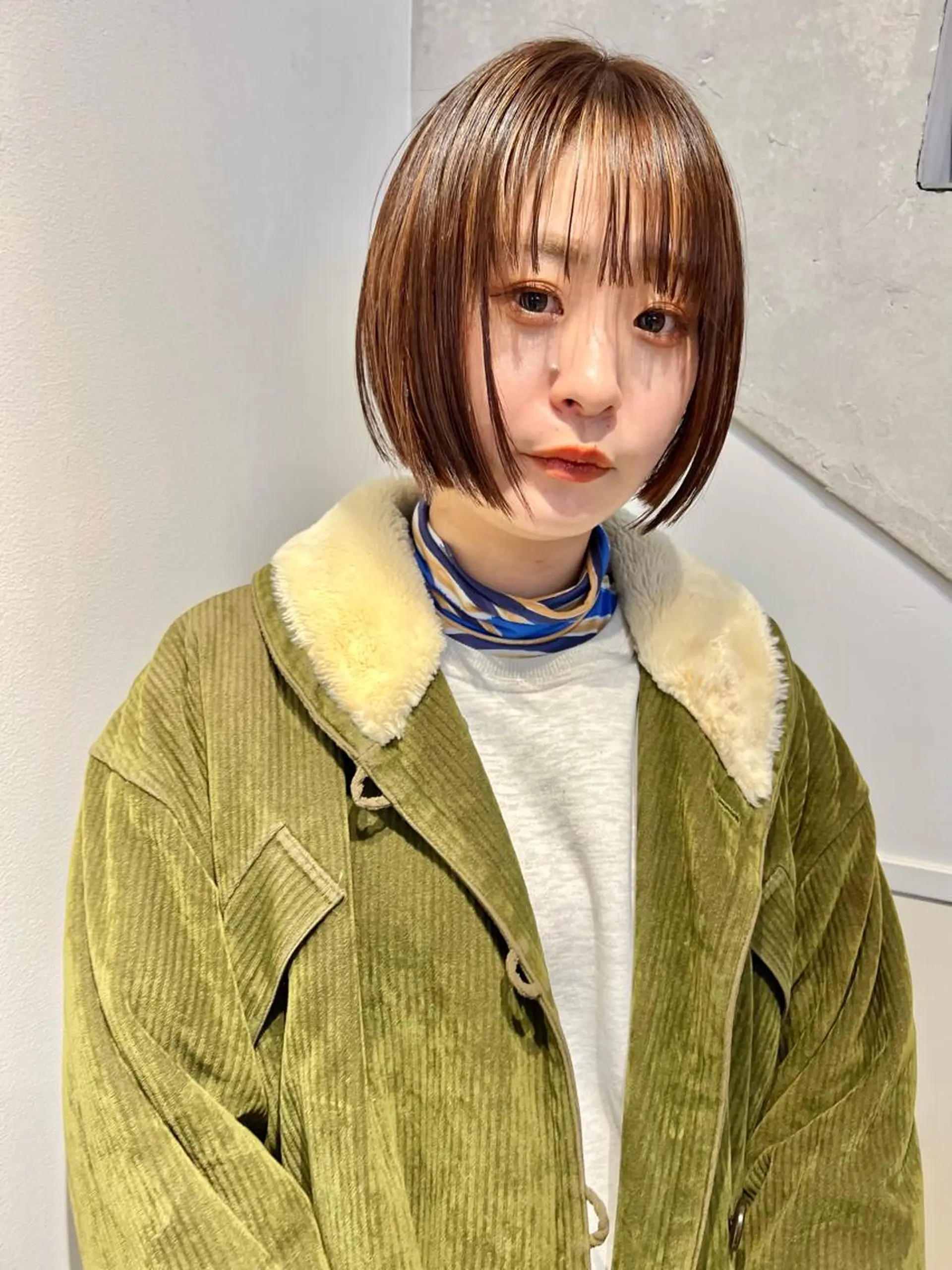 ショート カラー 顔周りカット/透明感 カラー✂️MEIのヘアスタイル