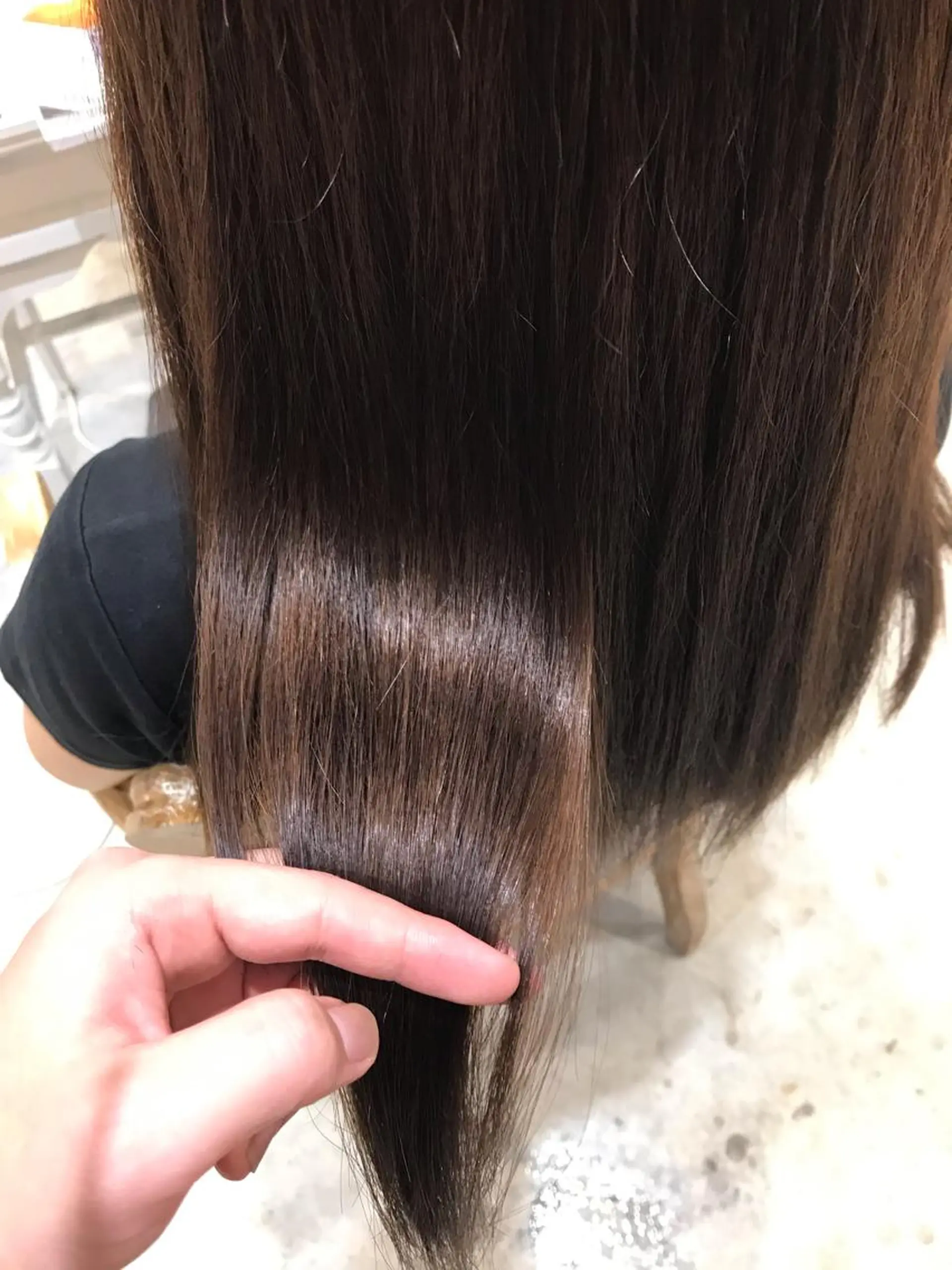 セミロング 髪質改善 トリートメント トリートメント 湯浅  隆のヘアスタイル