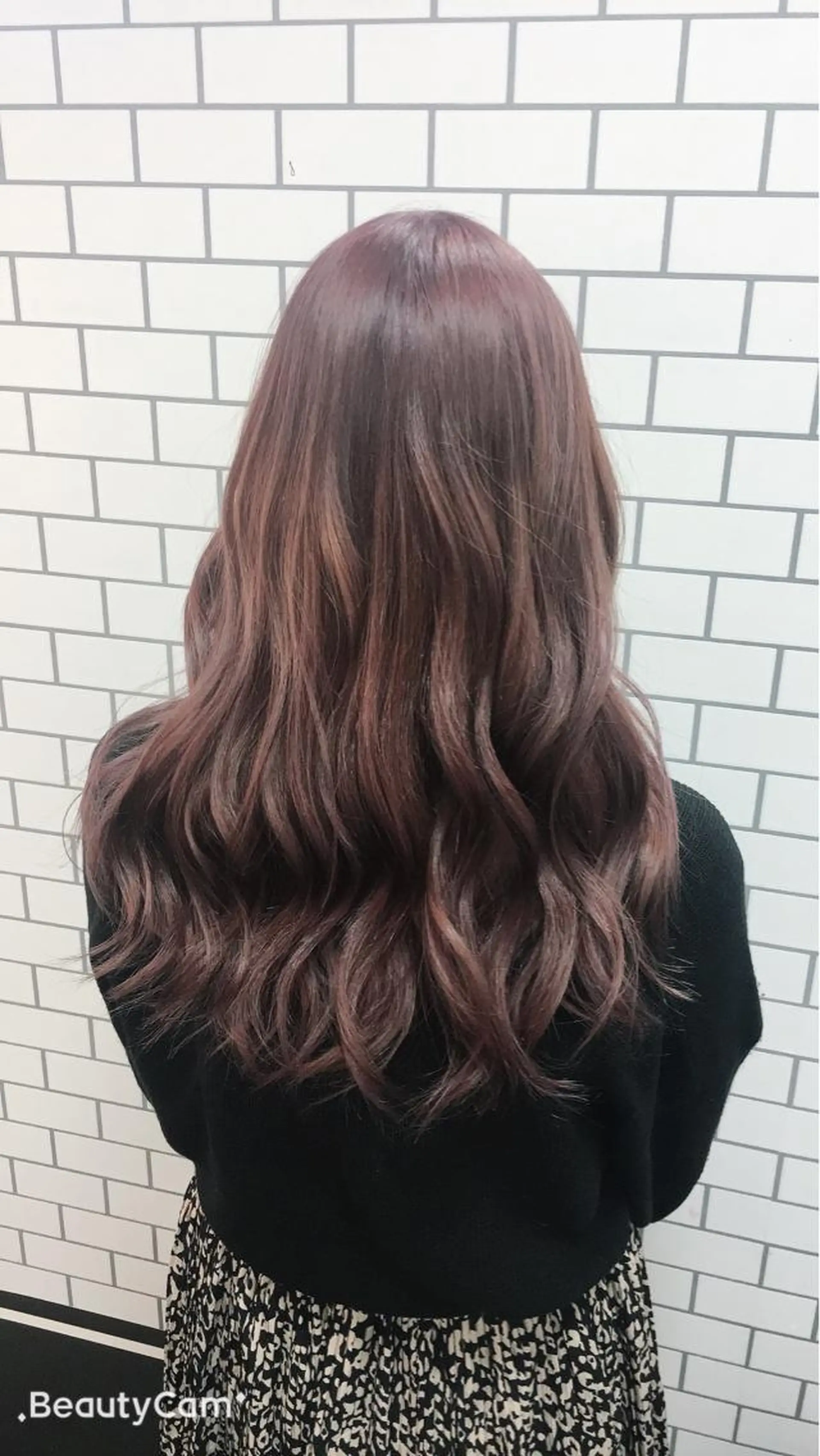 ロング アッシュ アッシュブラウン UNDER vr 【アンダーバー】のヘアスタイル