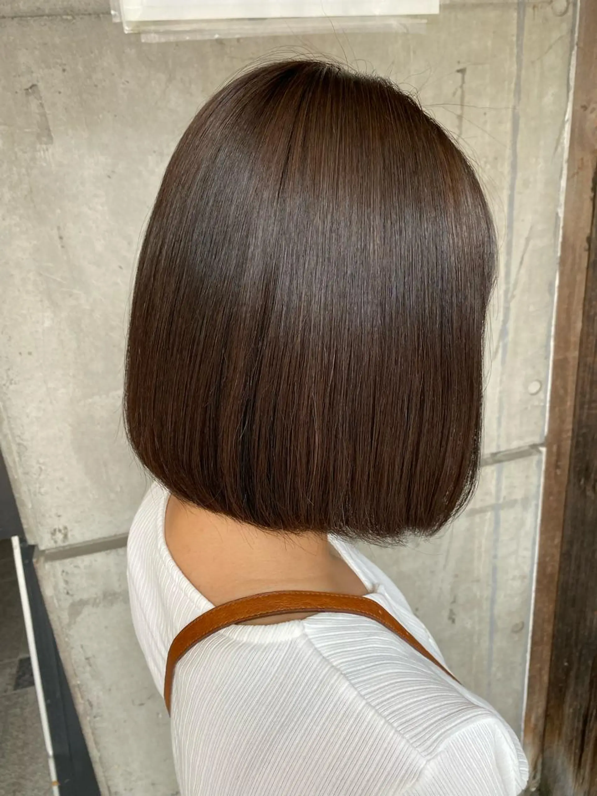 ミディアム 透け感ベージュ /ミハルのヘアスタイル