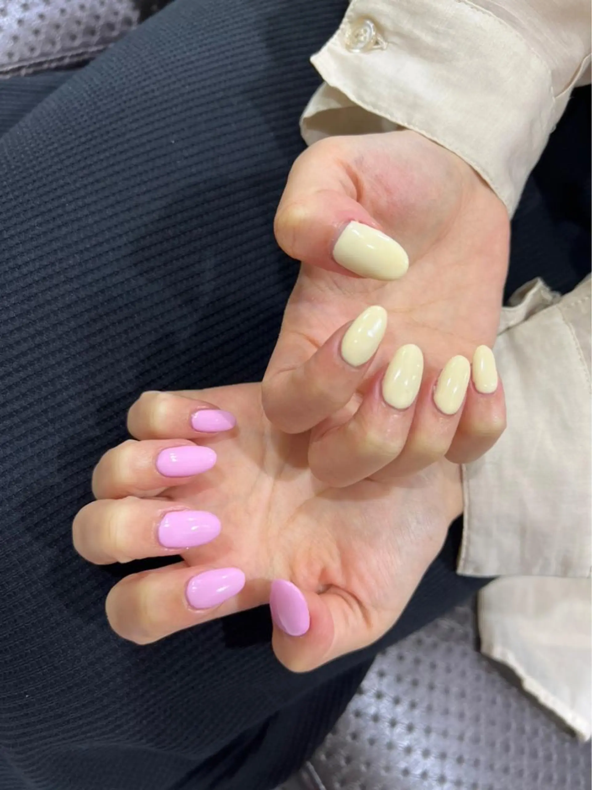 ネイル ジェルネイル ワンカラーネイル パラジェル 似合わせレイヤーカ ット　ʚɞ riiのヘアスタイル
