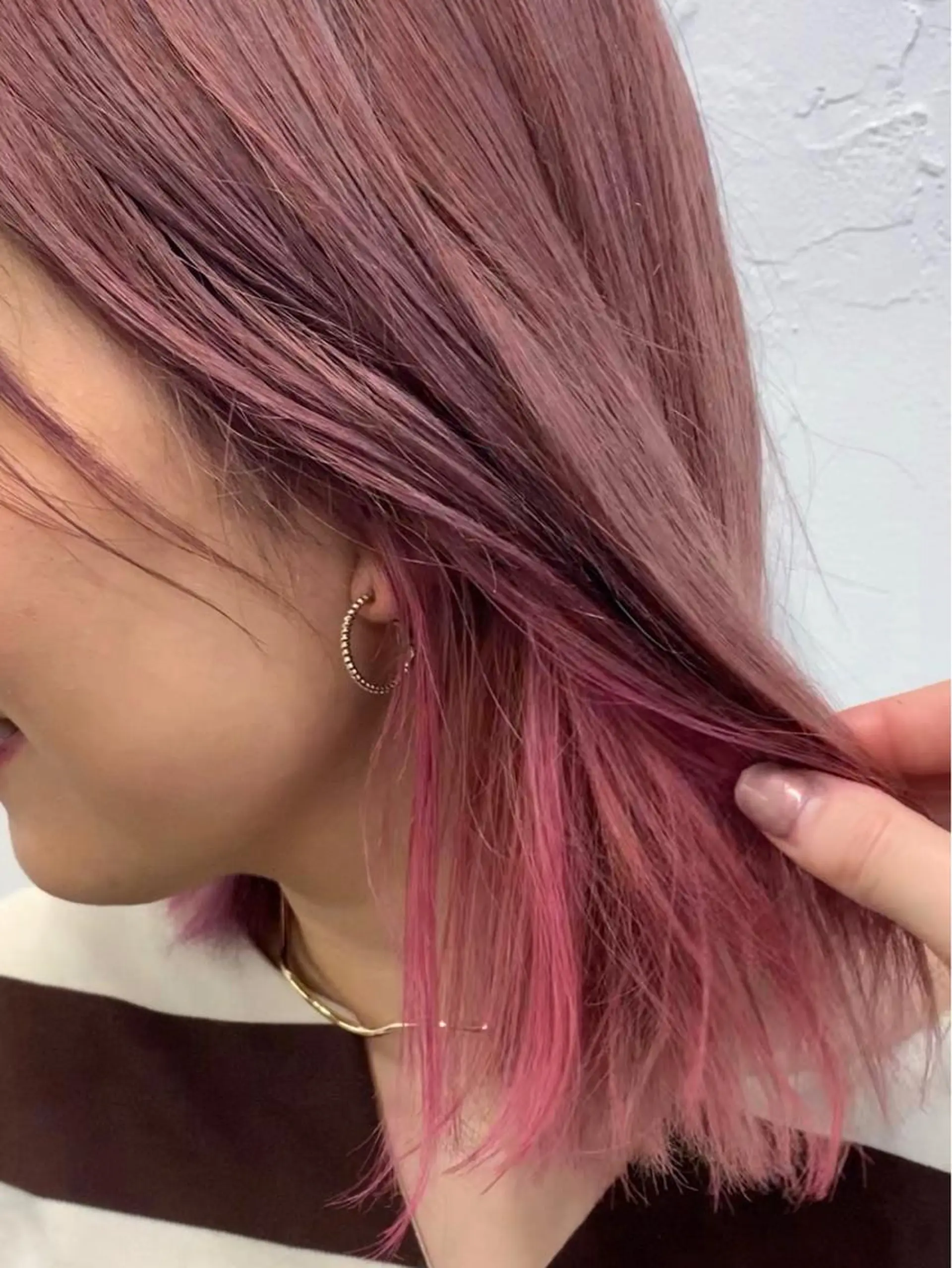ミディアム ダブルカラー　/ インナーカラーMiiのヘアスタイル