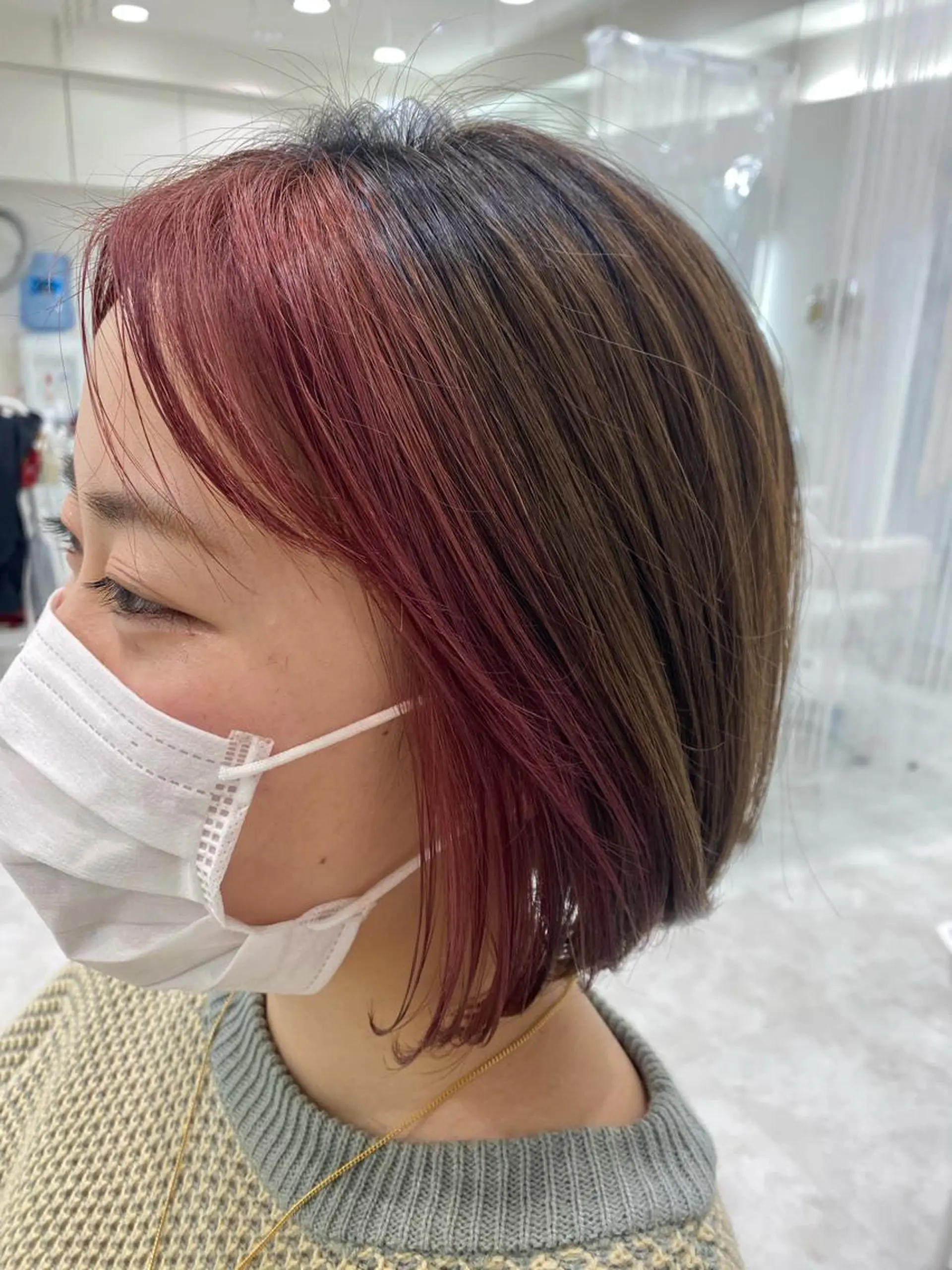 ショート カラー ミストバング  フェイスフレーミング hair Freak所属・佐藤 祥太のヘアスタイル