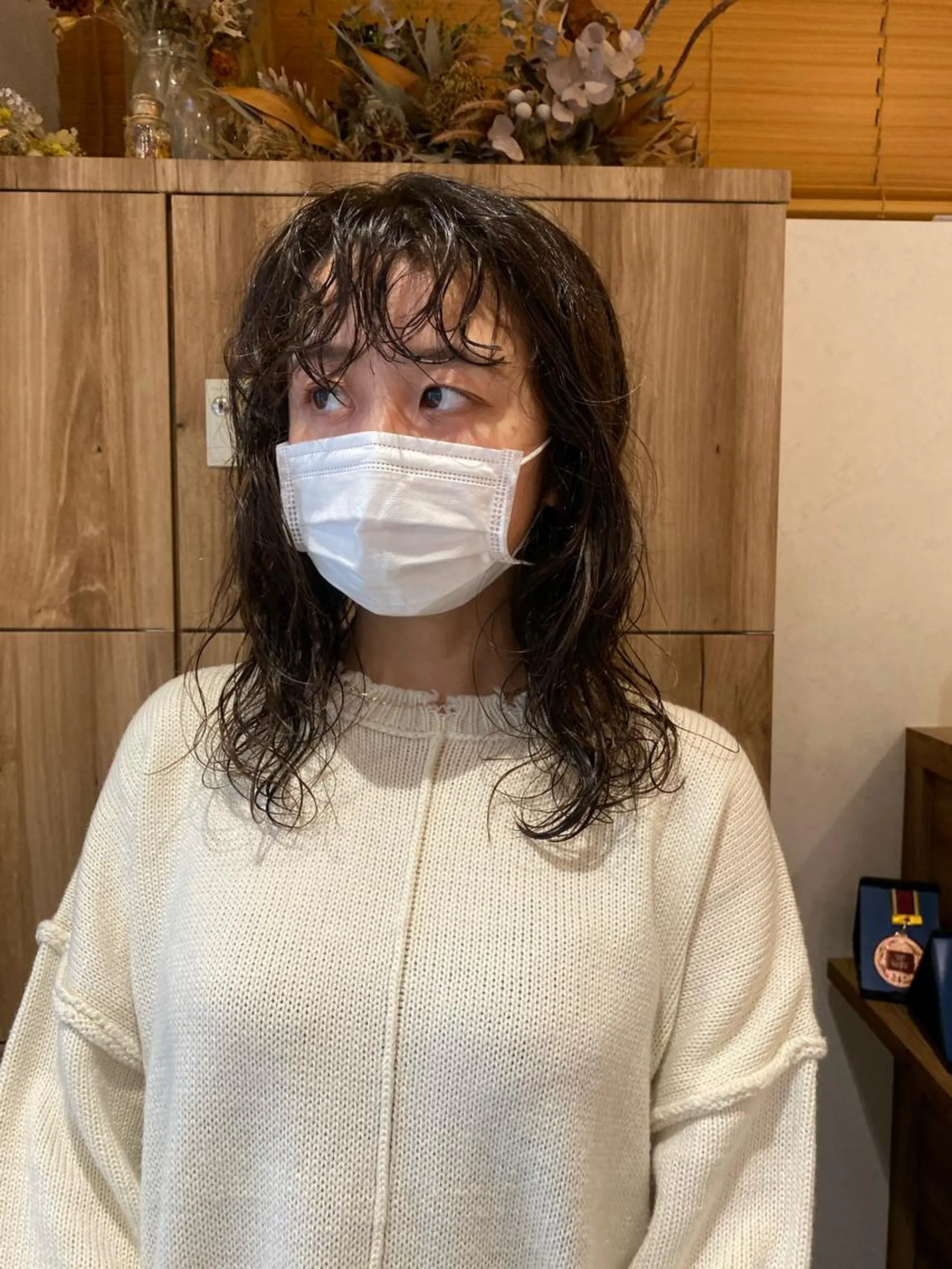 ミディアム パーマ ミディアムパーマ カット パーマ パーマ指名No1 /namiのヘアスタイル