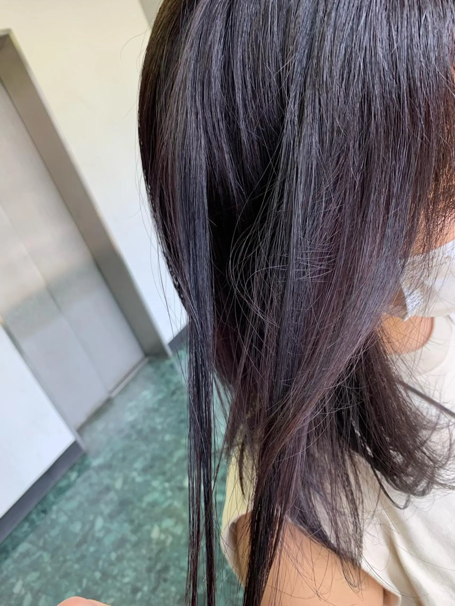 ミディアム パープルカラー ヘアカラー CECIL hair なんば店所属・メンズパーマ 艶髪☆店長☆有馬のヘアスタイル