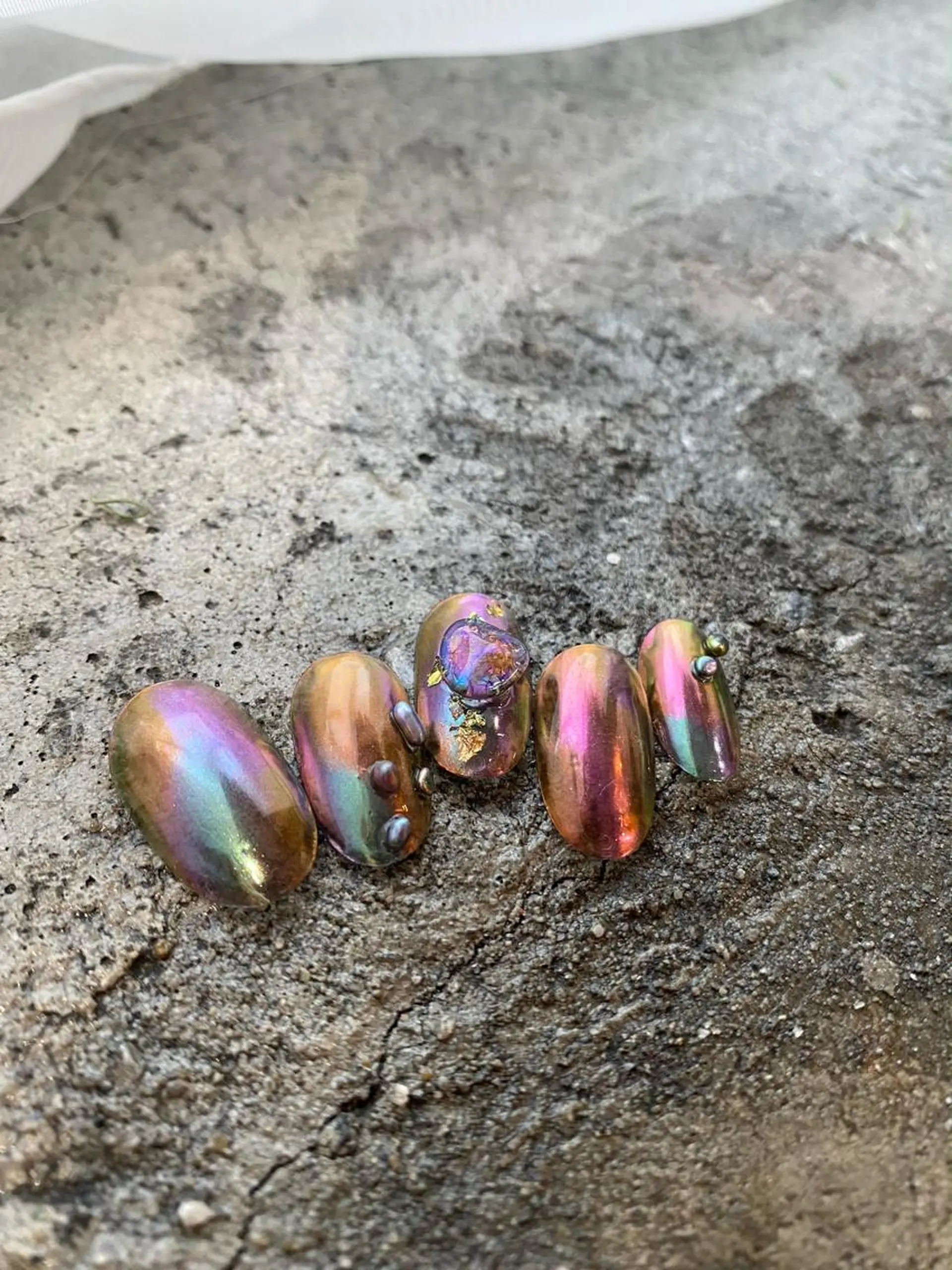 ネイル ミラーネイル 🌼大西洋子 laughl🌼のネイルデザイン