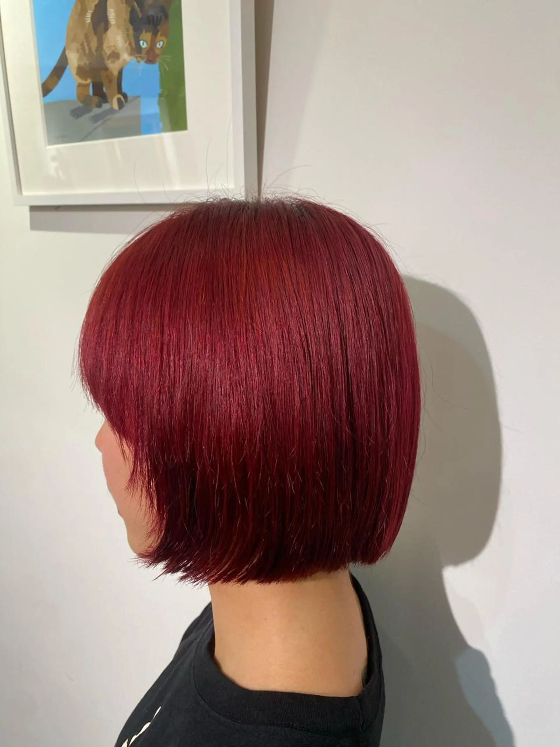 ショート カラー レッドカラー ヘアカラー WAWA 高円寺 祥一朗のヘアスタイル
