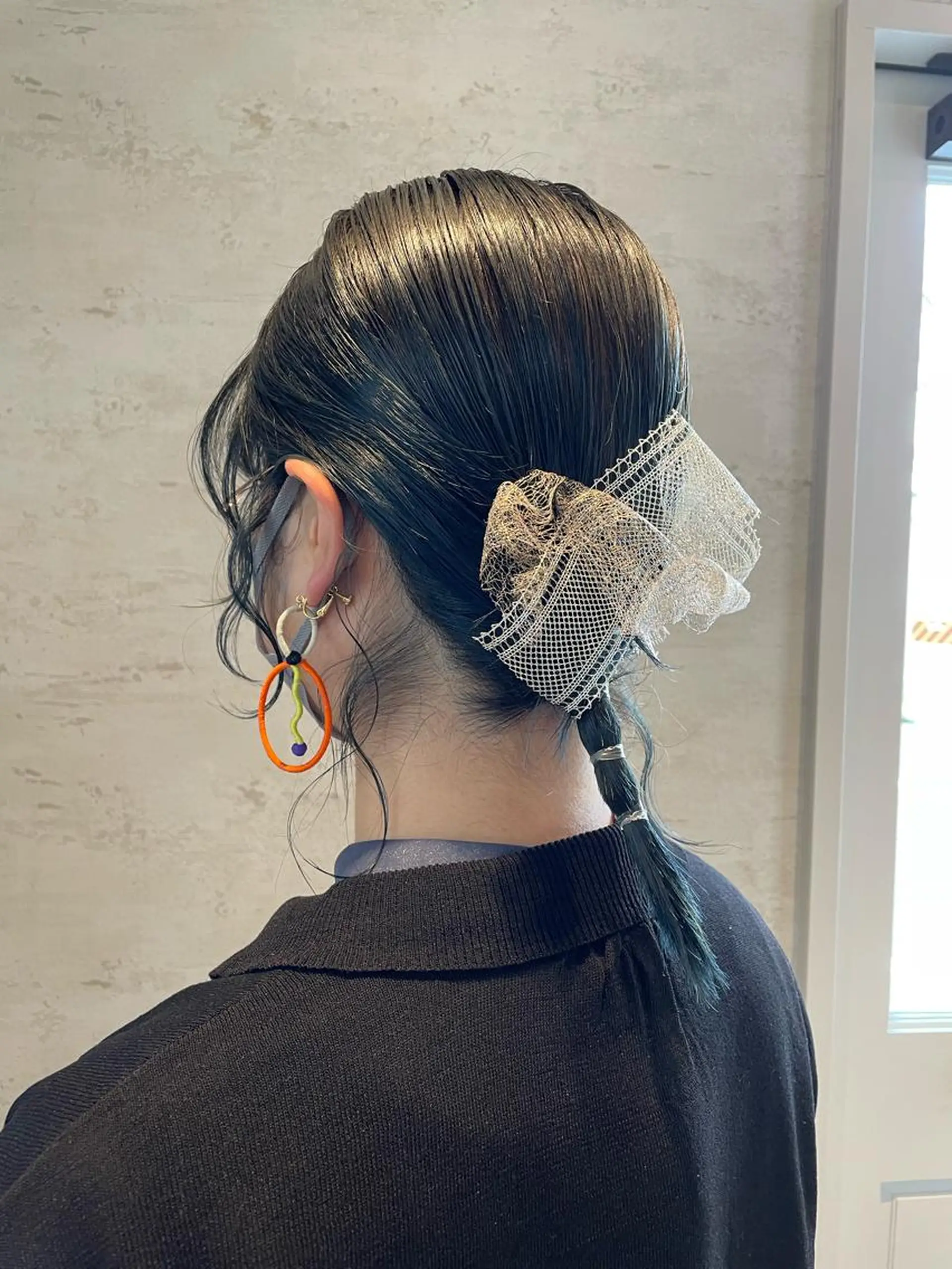 セミロング ヘアアレンジ ヘアセット 女性に人気♪ はやしほのかのヘアスタイル