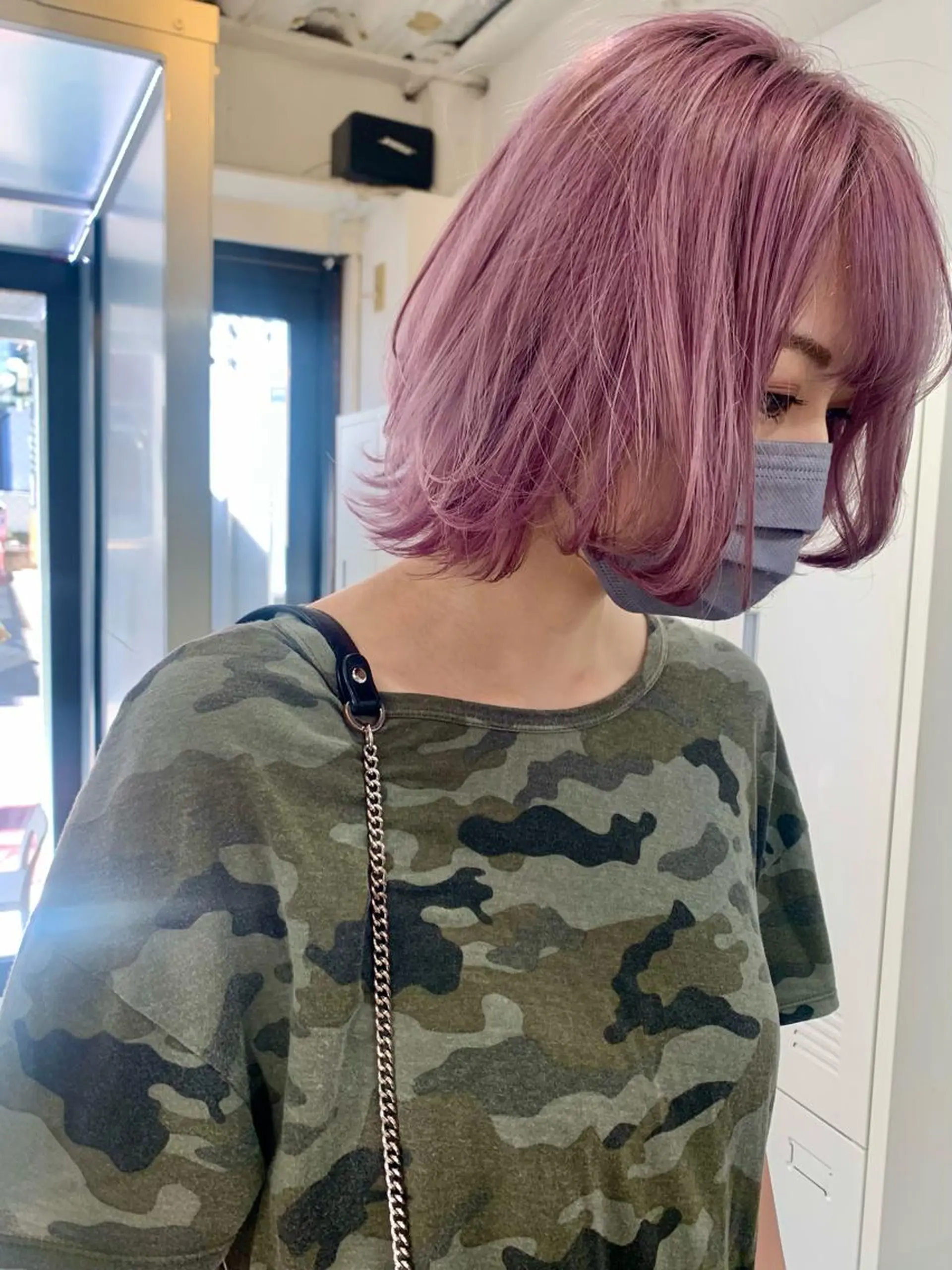 ショート カラー ヘアアレンジ ハイトーン/美髪矯正 🍃大江拓実のヘアスタイル