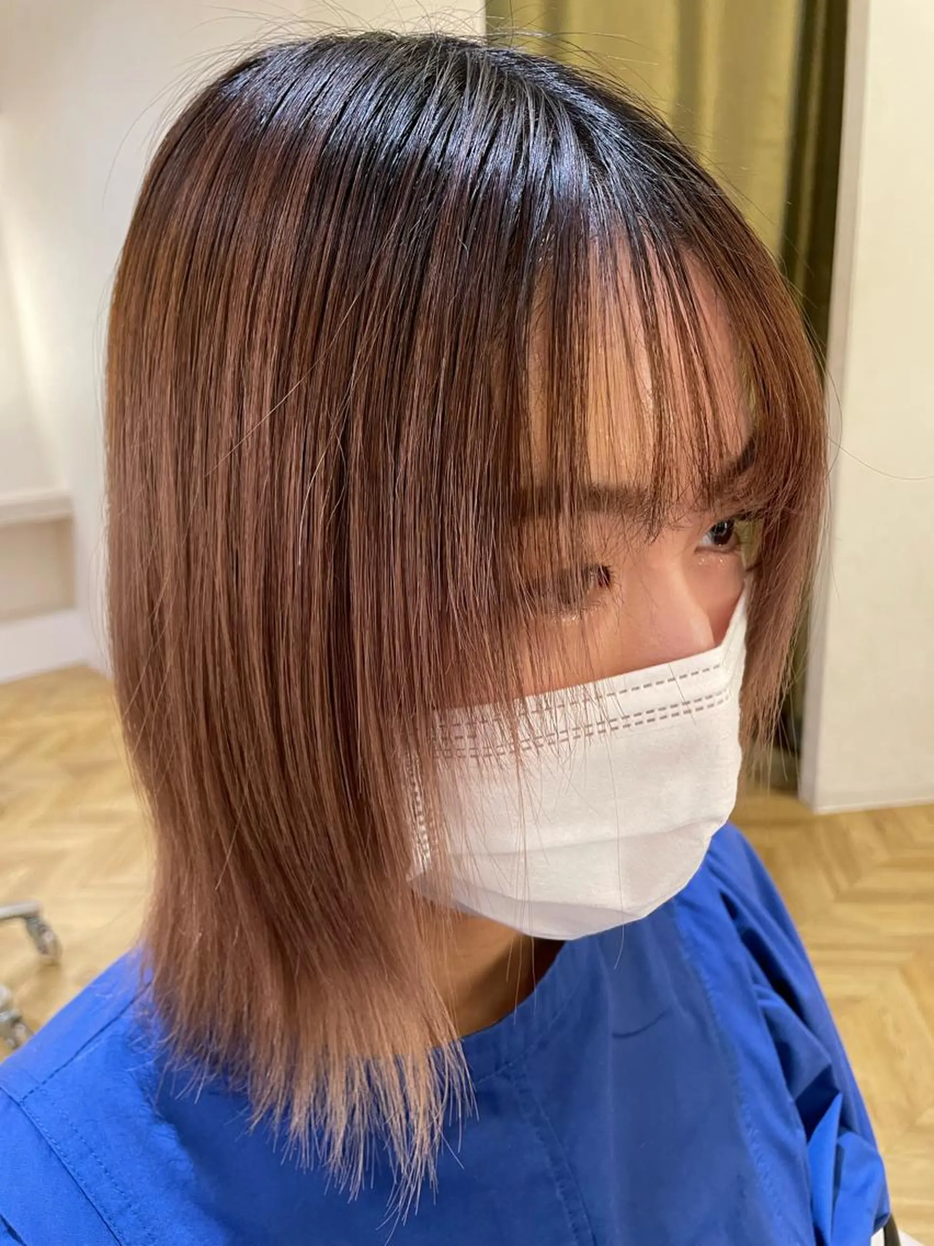 ミディアム 髪質改善・縮毛矯正 濱　泰賀のヘアスタイル