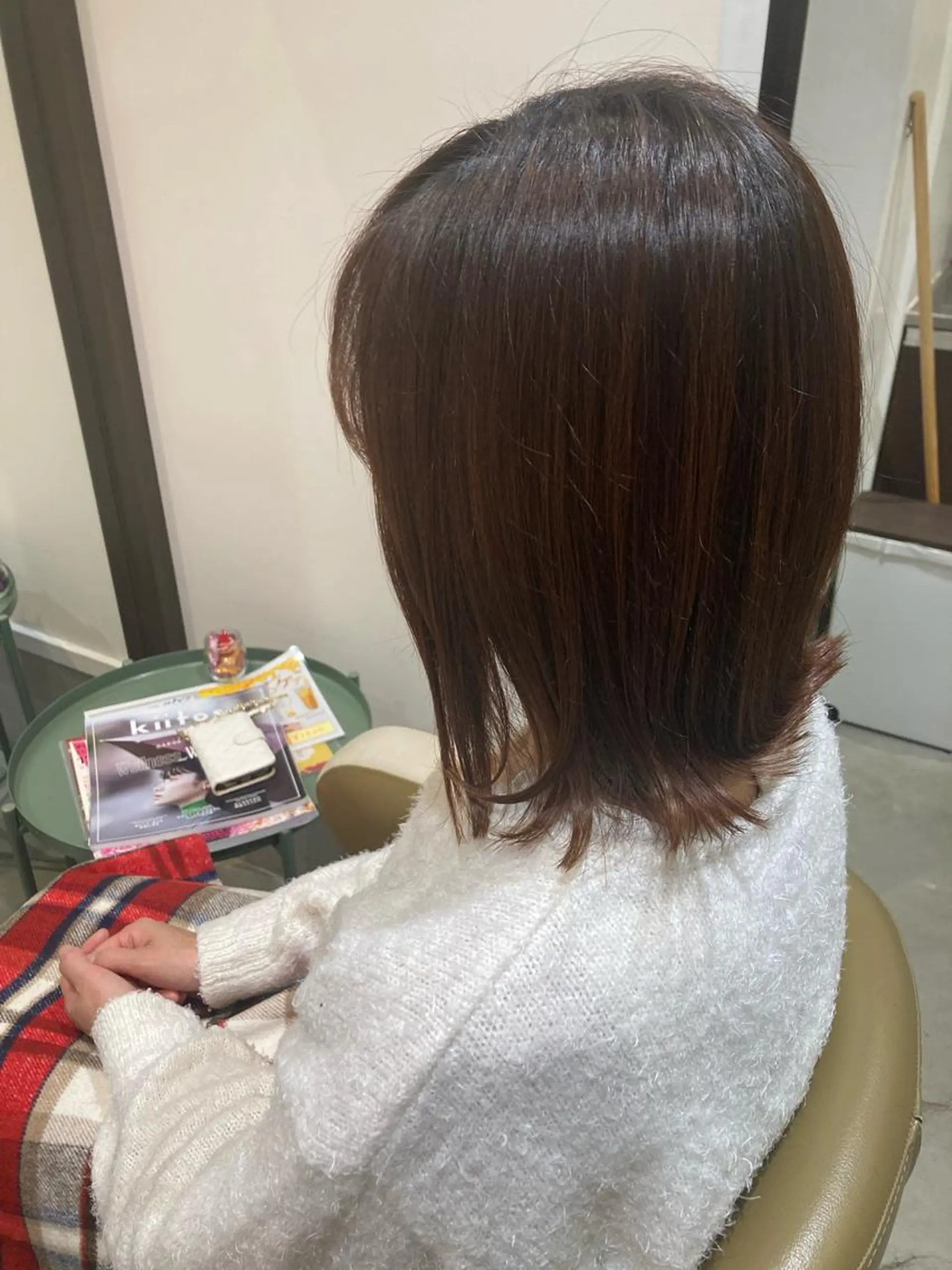 ミディアム 折本 沙織のヘアスタイル