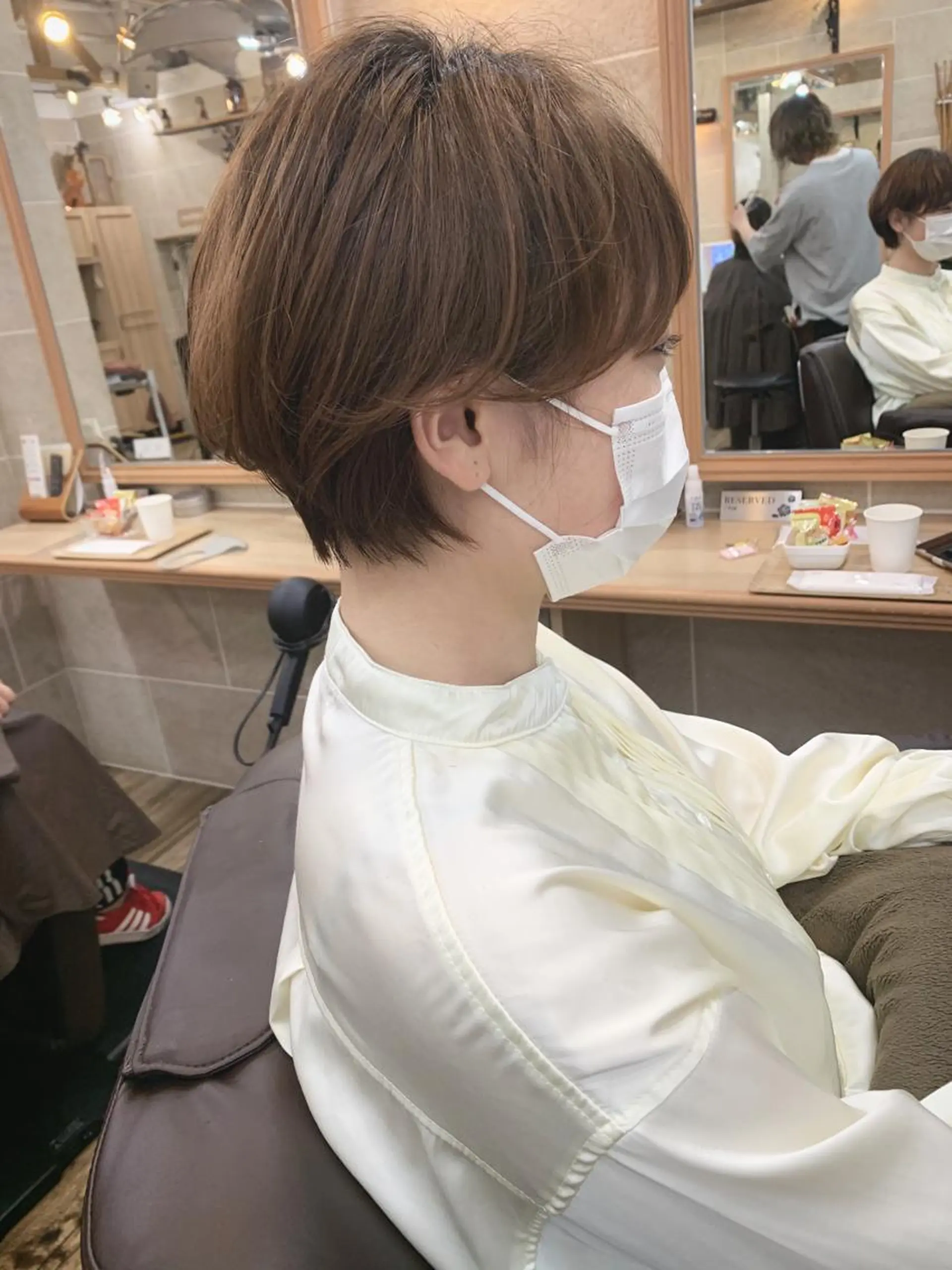 ショート ショートヘア カット ヘアカラー トリートメント 平尾 拓也のヘアスタイル