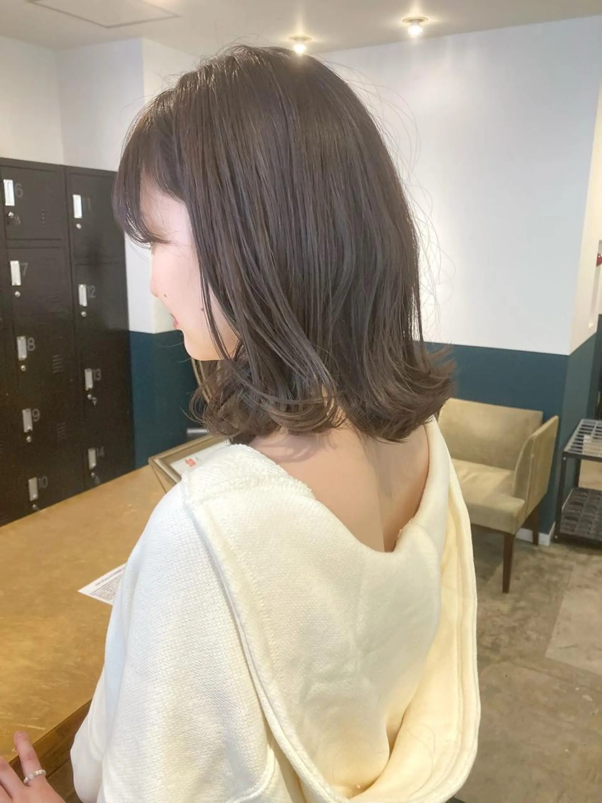 ミディアム カラー アッシュ ハイライトカラー ラベンダーカラー ラベンダーアッシュ ボブ カット ヘアカラー カラーリスト菅野 竜矢🌈のヘアスタイル