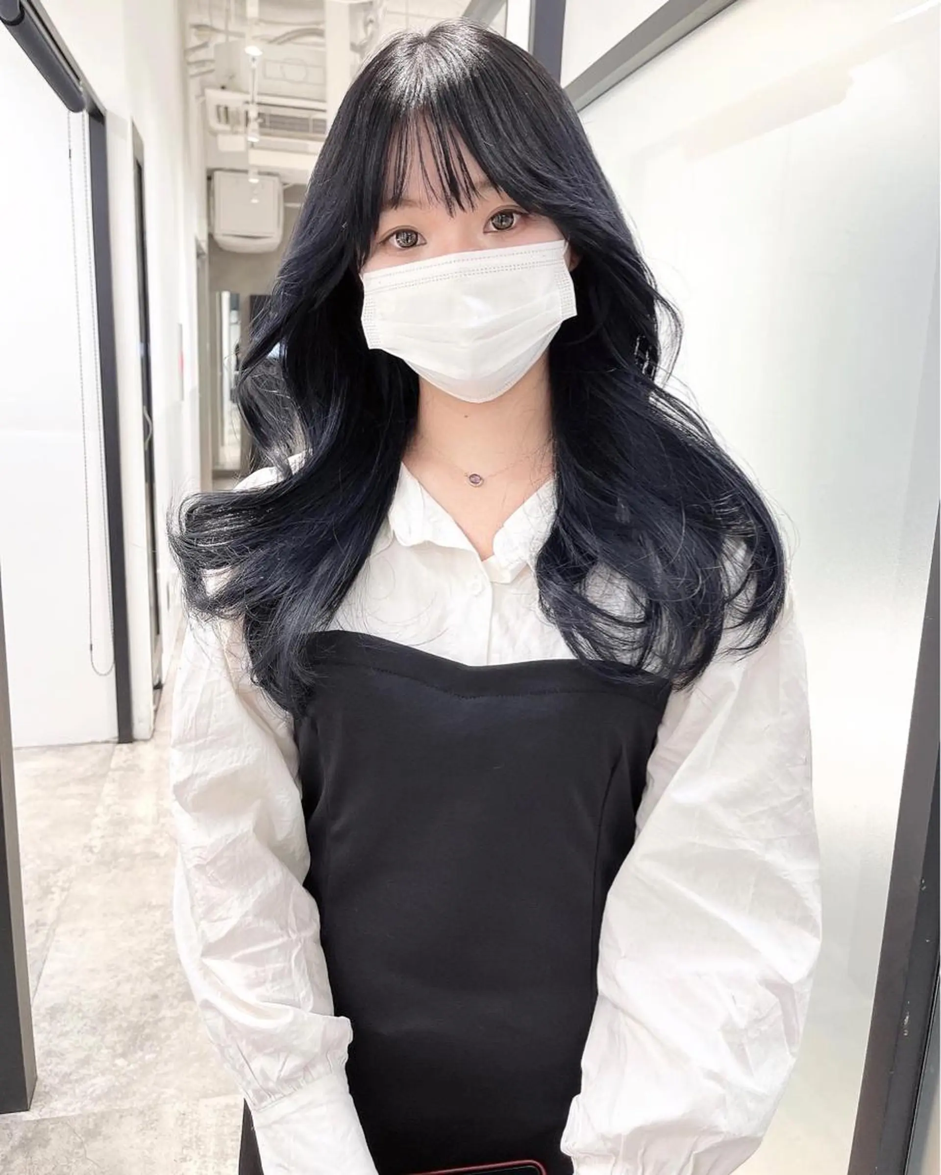 ロング 韓国風ヘア レイヤーカット カット ヘアカラー トリートメント 韓国レイヤーカット 髪質改善▫️水野有真のヘアスタイル
