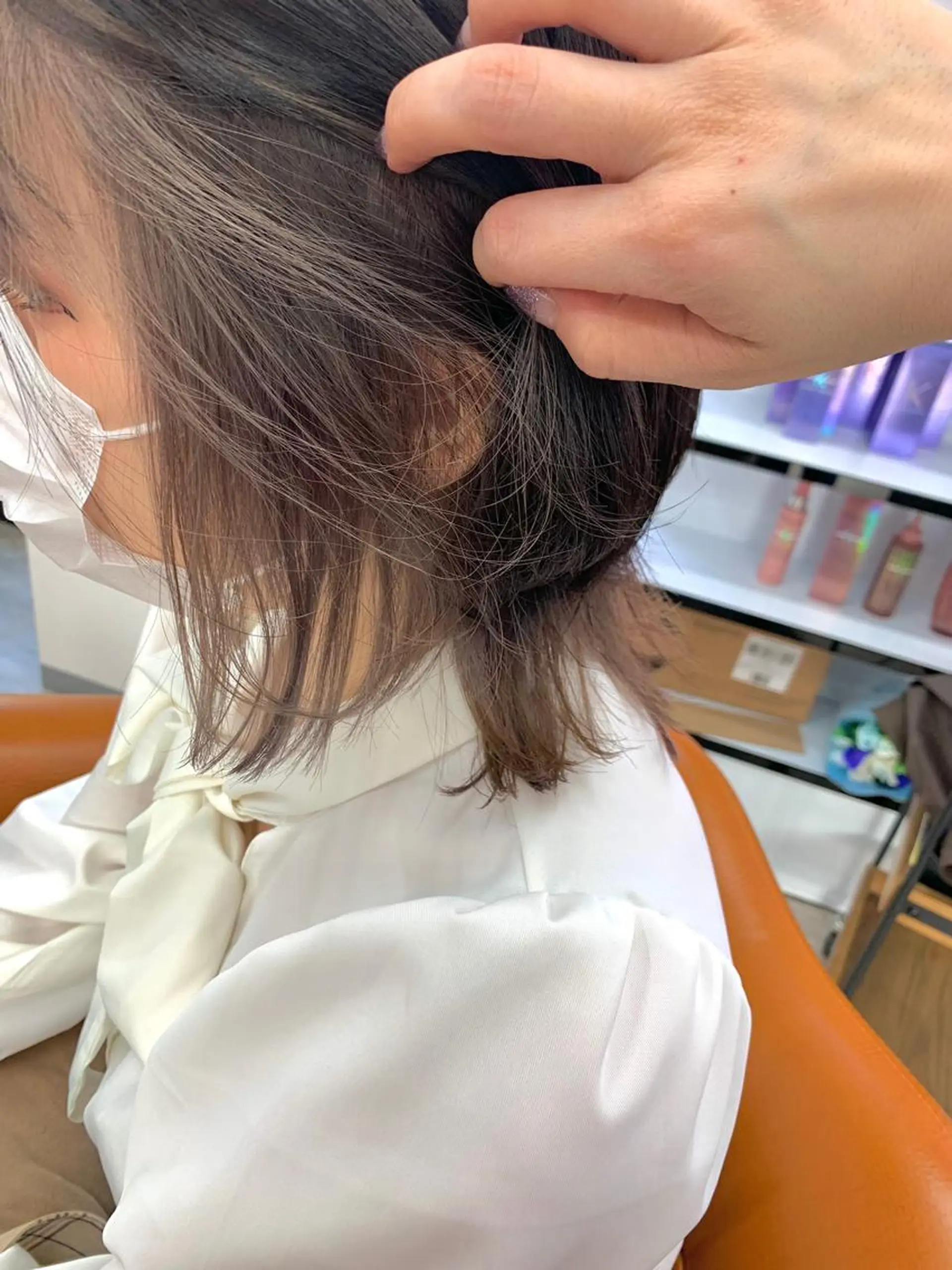 ミディアム ヘアカラー 🍓若山　未羽🍓 ReCharme新保のヘアスタイル