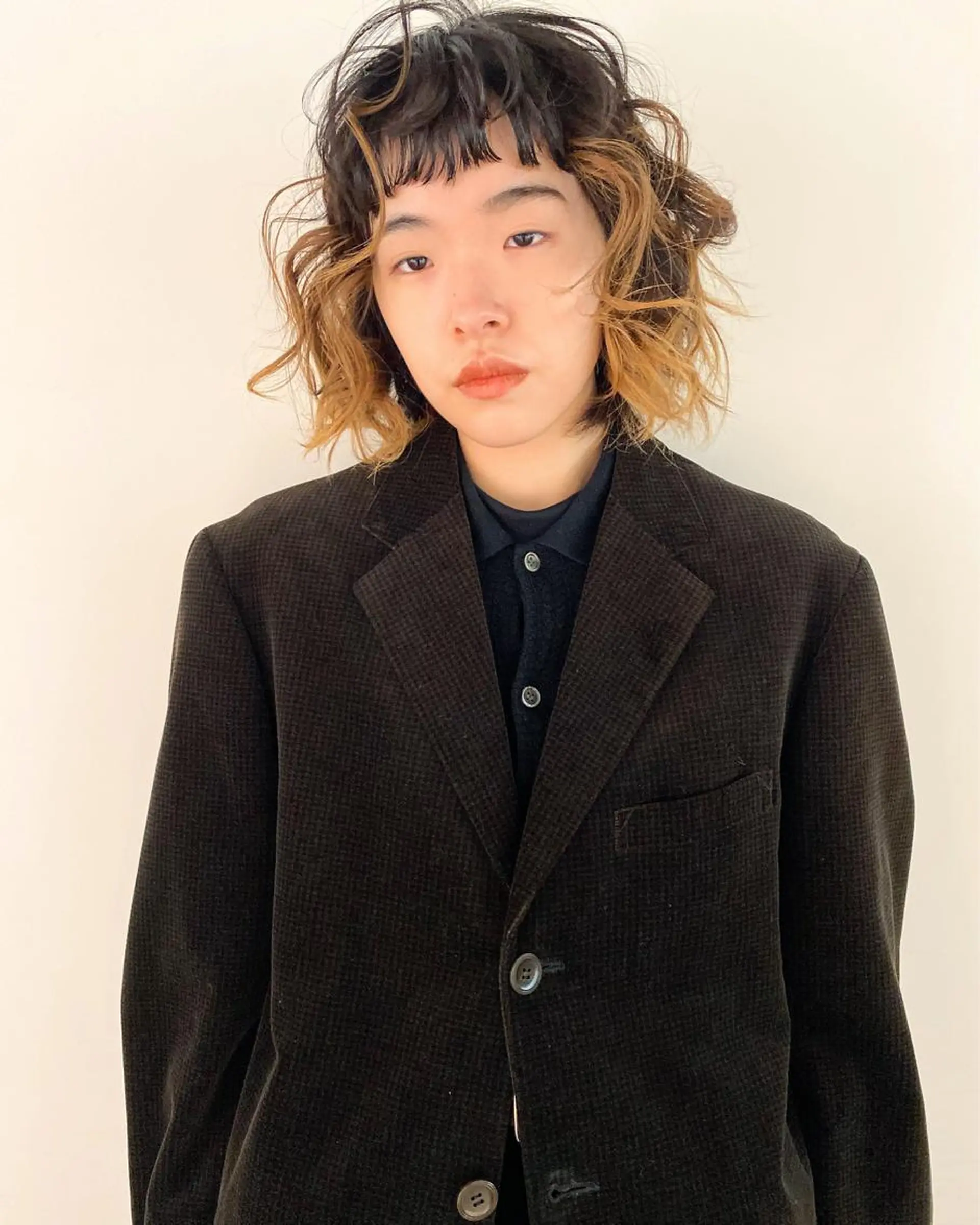 ミディアム カラー パーマ ヘアアレンジ メンズ キッズ ネイル マツエク・マツパ パーマスタイル🔅 sayacaのヘアスタイル