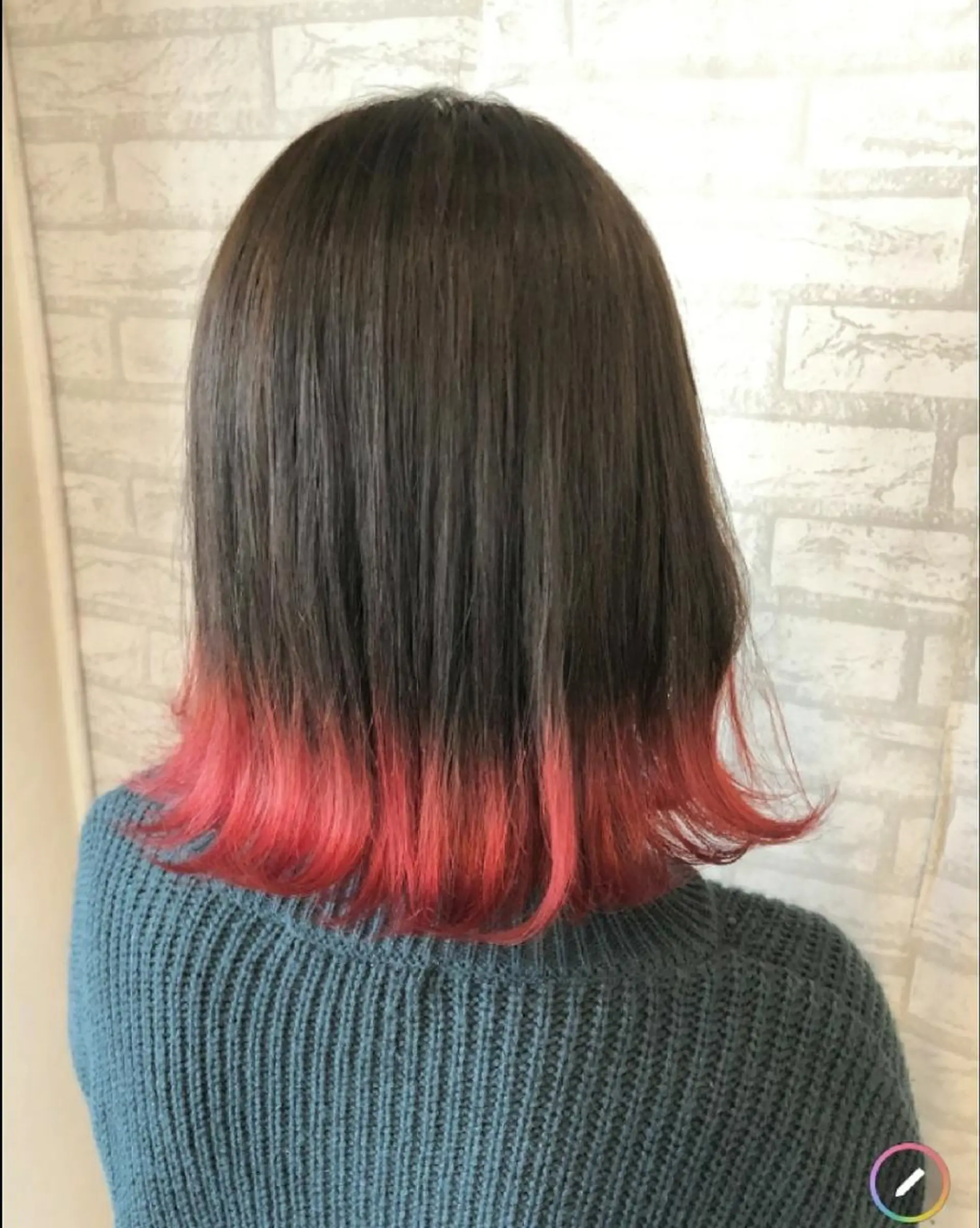 ミディアム カラー カット トリートメント JIL BLAN 京都所属・RU RIのヘアスタイル