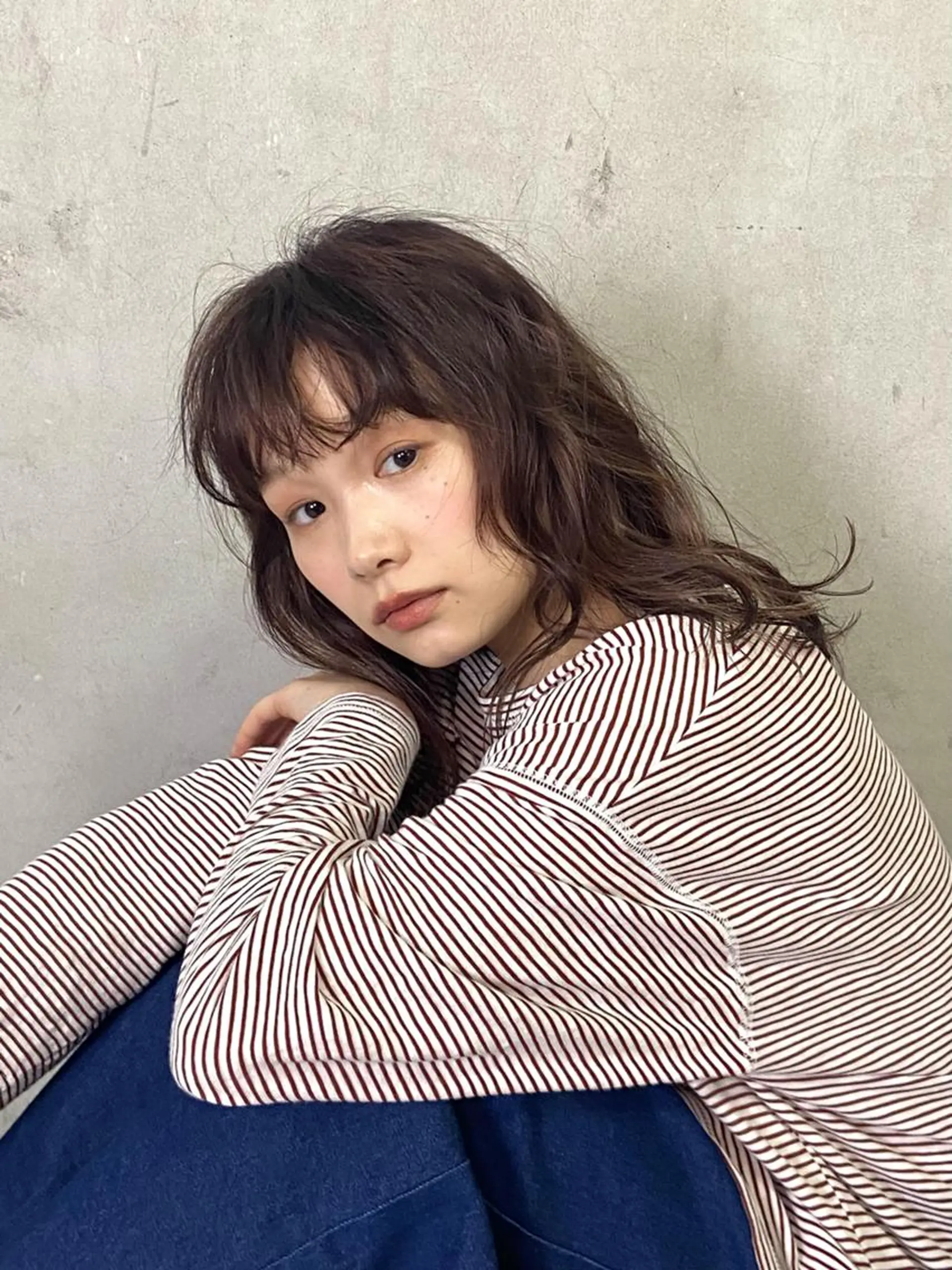 セミロング パーマ カット パーマ トリートメント 髪質改善ストレート/ coiiはしもとはなのヘアスタイル