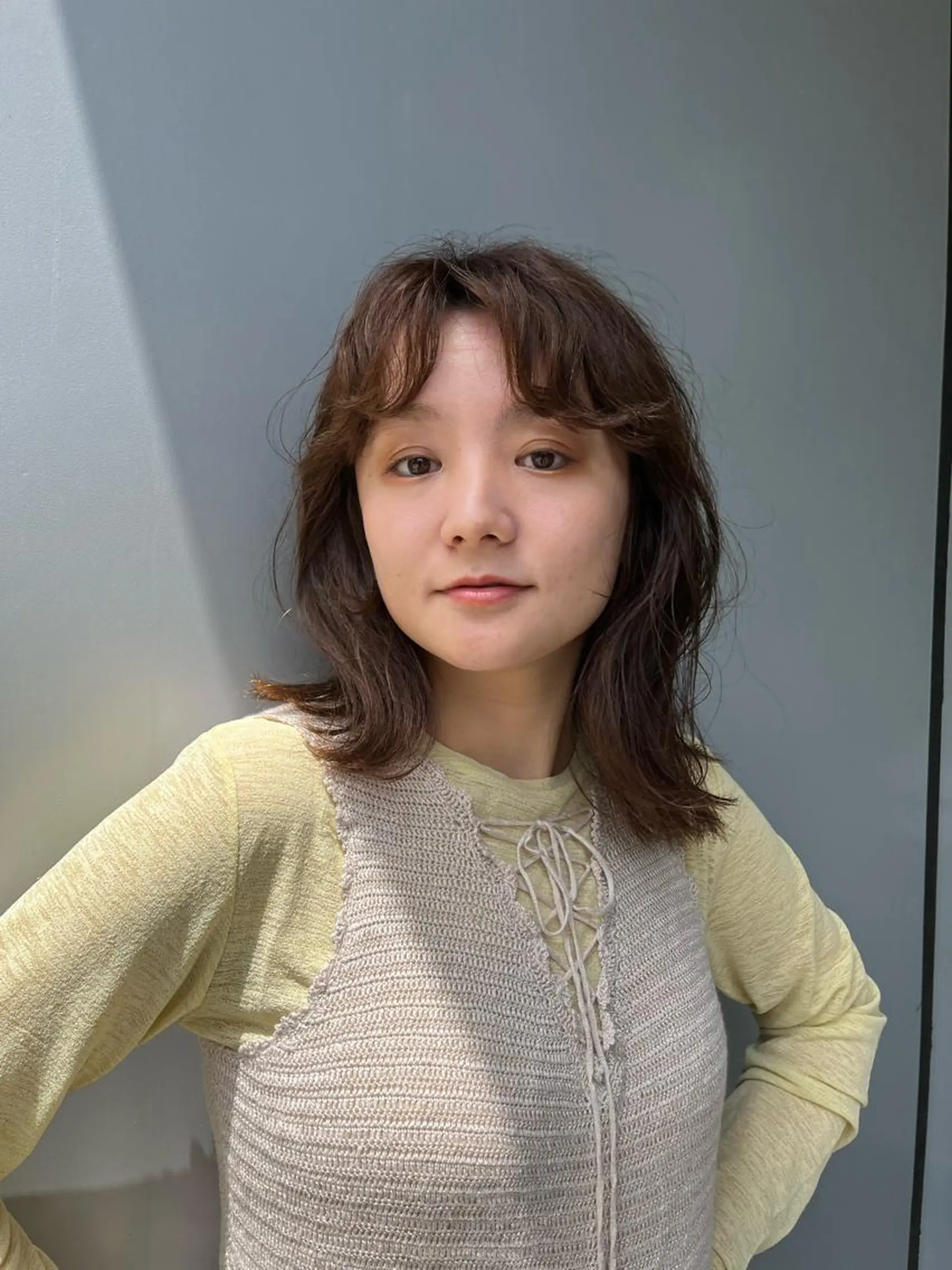 ミディアム KOCHAB 中村穂風のヘアスタイル