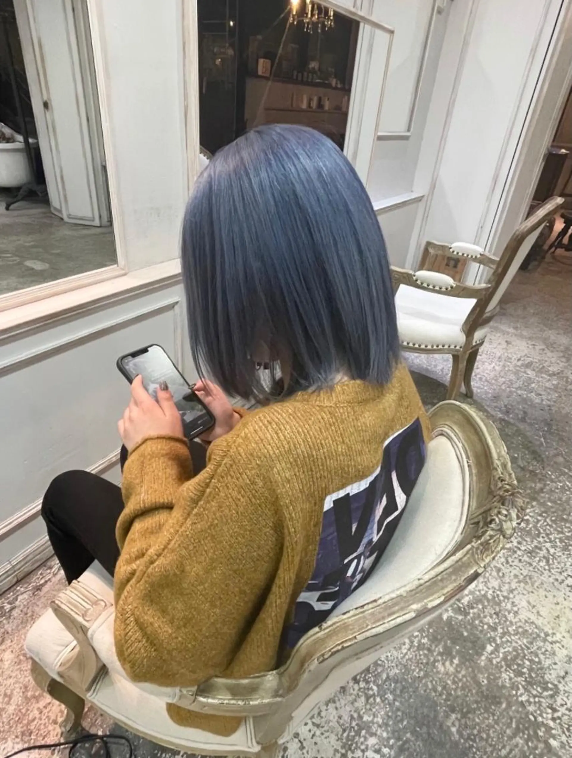 ミディアム ヘアカラー トリートメント 🔥女子ウケ🔥 メンズカットRIOのヘアスタイル