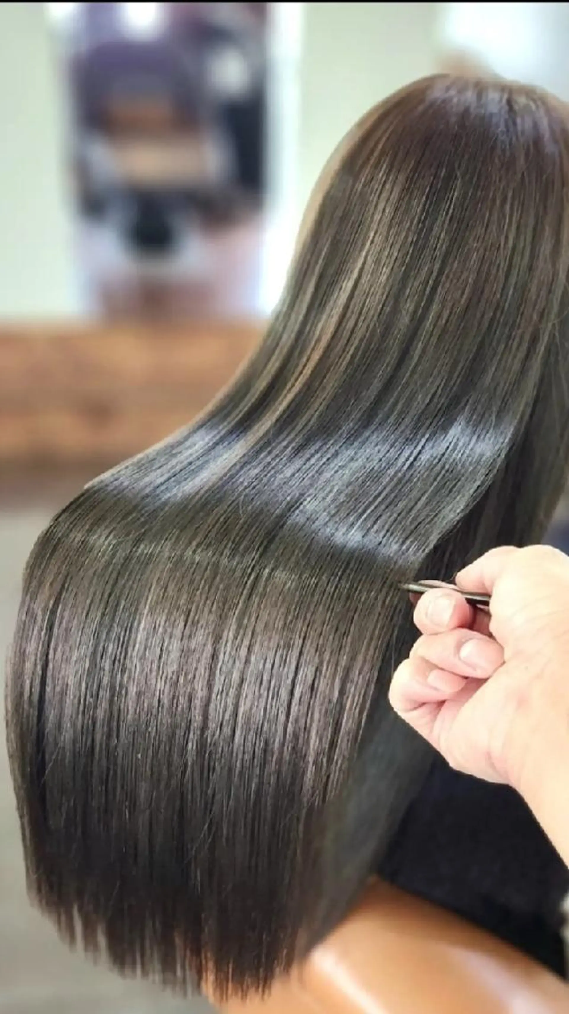 ロング 髪質改善 ロング 縮毛矯正 トリートメント 酸熱トリートメント ヘアカラー トリートメント ヒロセ シュウジのヘアスタイル
