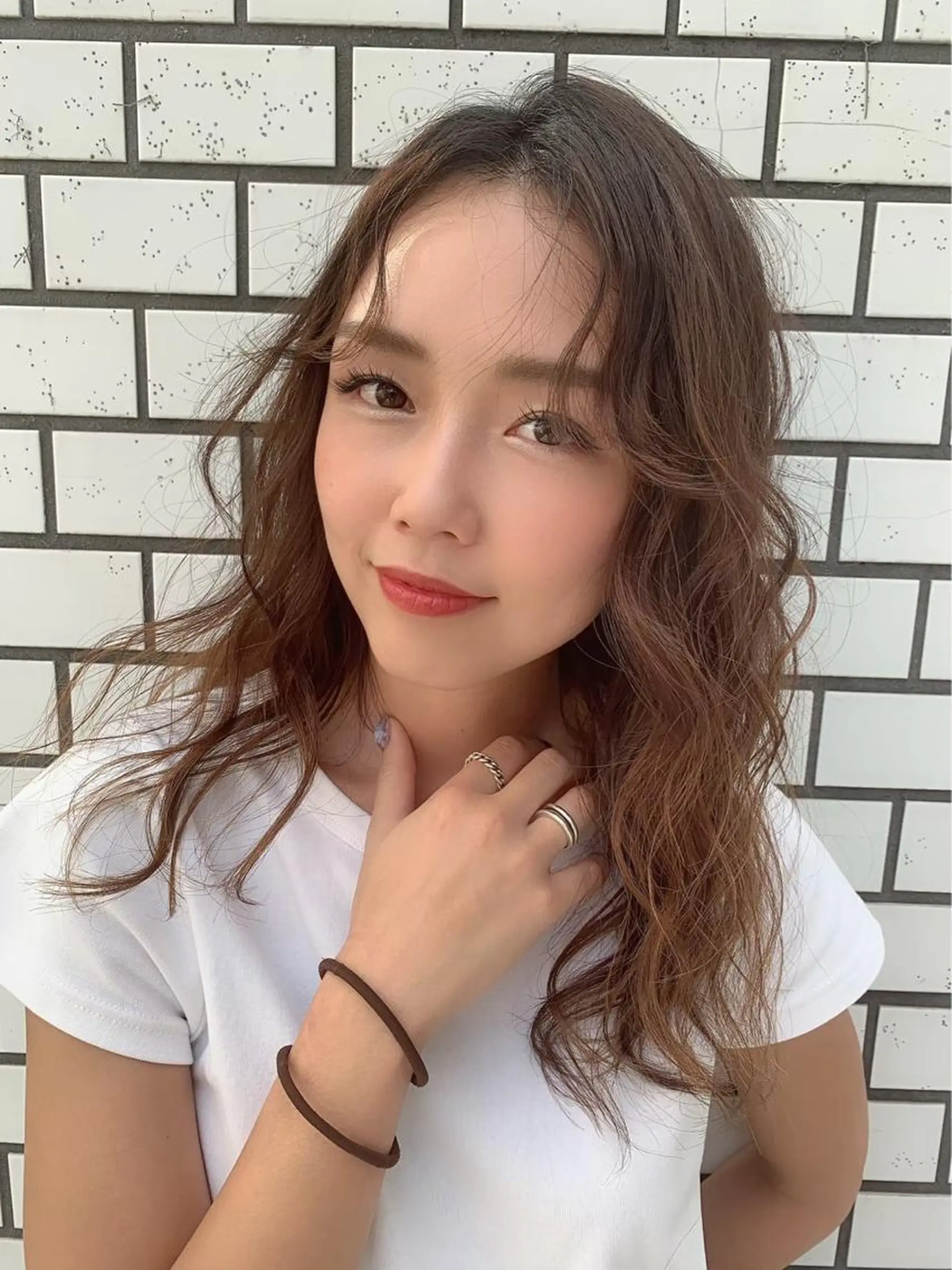 ロング カラー 深沢 秀のヘアスタイル