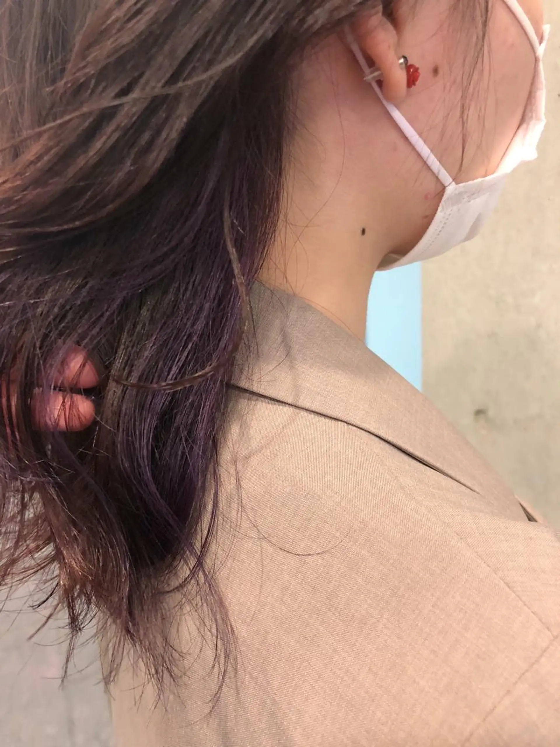 セミロング パープルカラー Yuueye mioの眉毛・アイブロウイメージ