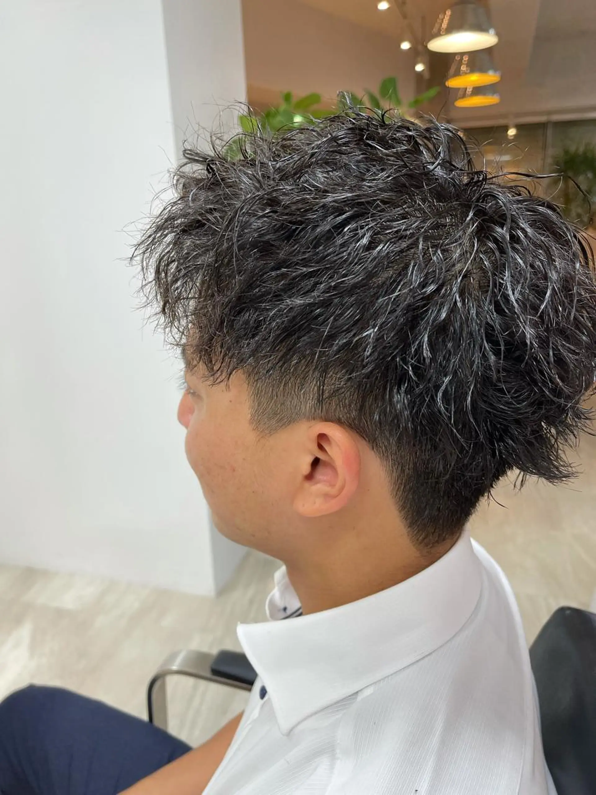 ショート パーマ メンズ 刈り上げ 🫧似合わせカット 立川TOSHIKIのヘアスタイル