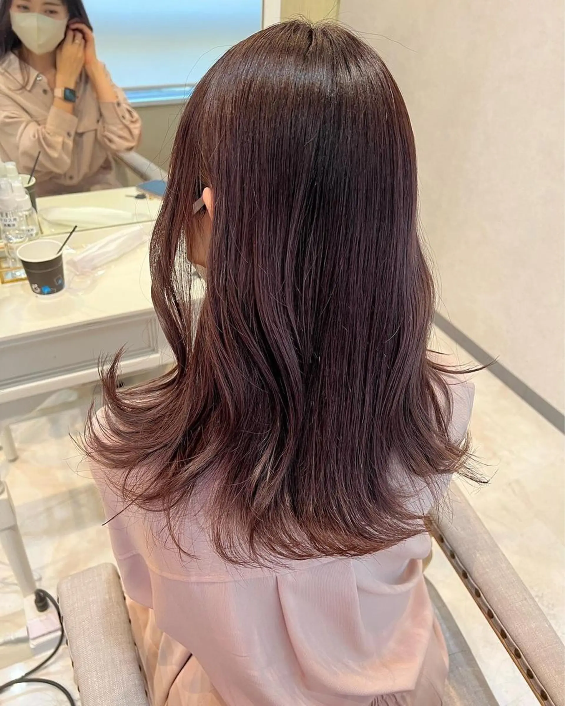 ミディアム カラー ヘアカラー 似合わせカラー 梅田 ayanaのヘアスタイル