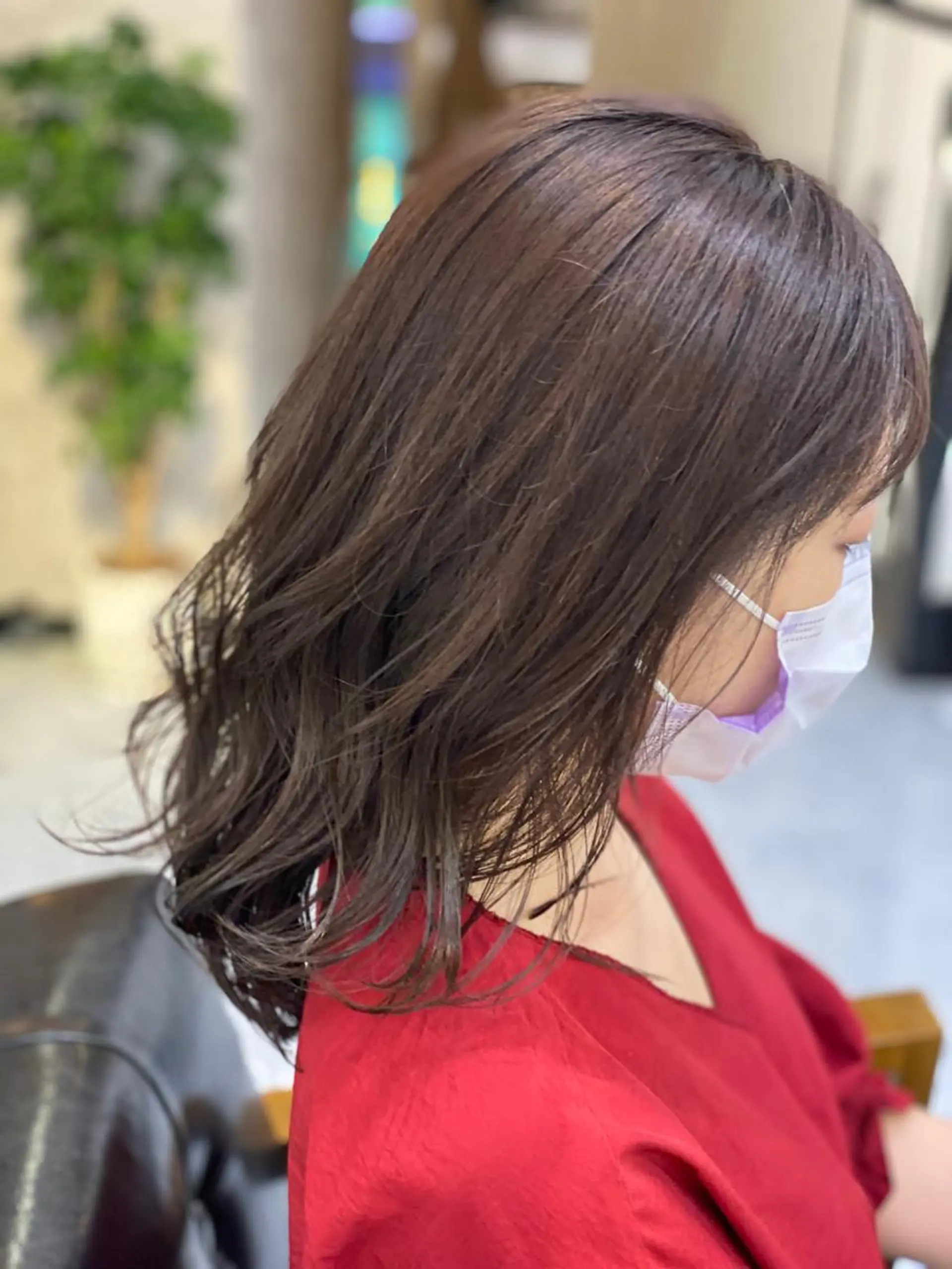 セミロング カラー グレージュ ヘアカラー トリートメント CARICIA🌱 masaeのヘアスタイル