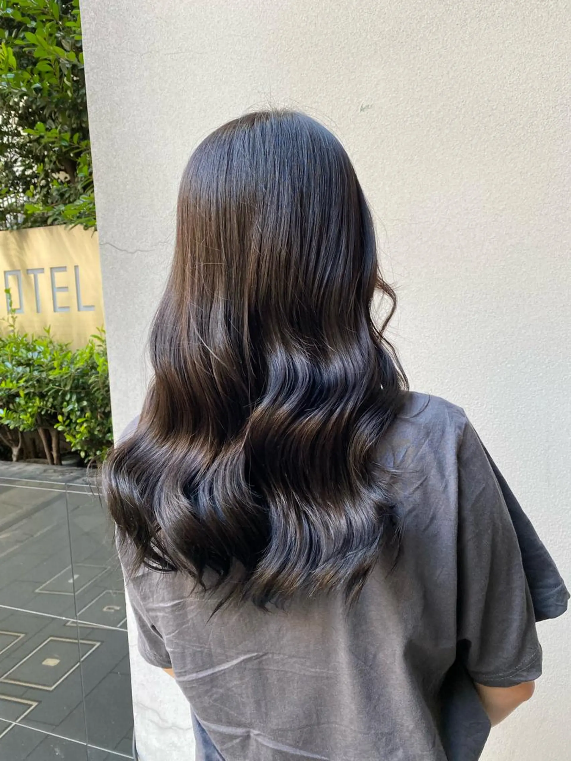 ロング カラー グレージュ 韓国風ヘア カット ヘアカラー トリートメント ボブ/縮毛矯正/ レイヤー/塚田のヘアスタイル