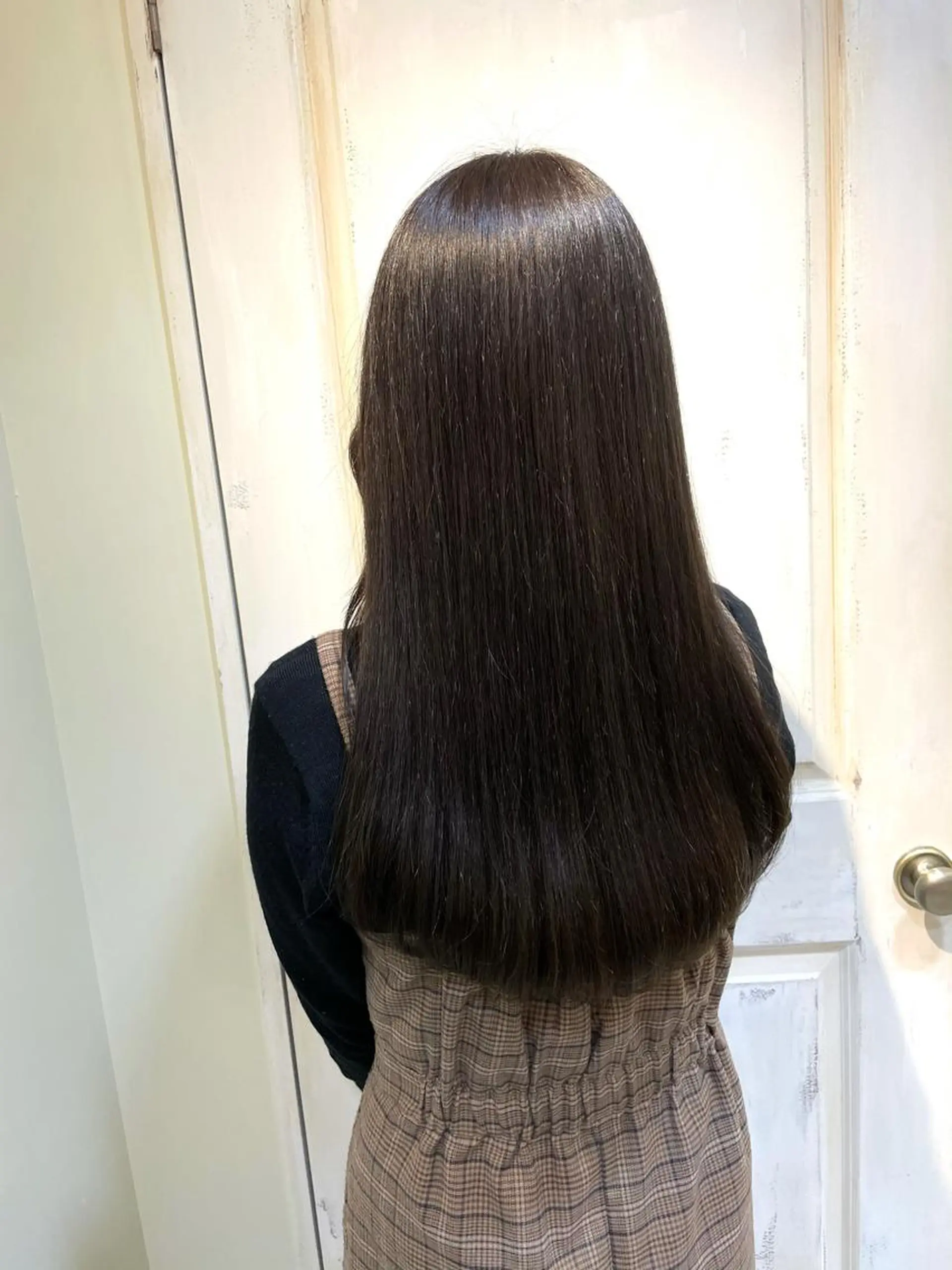 ロング カット 縮毛矯正 トリートメント 荒木 康太のヘアスタイル