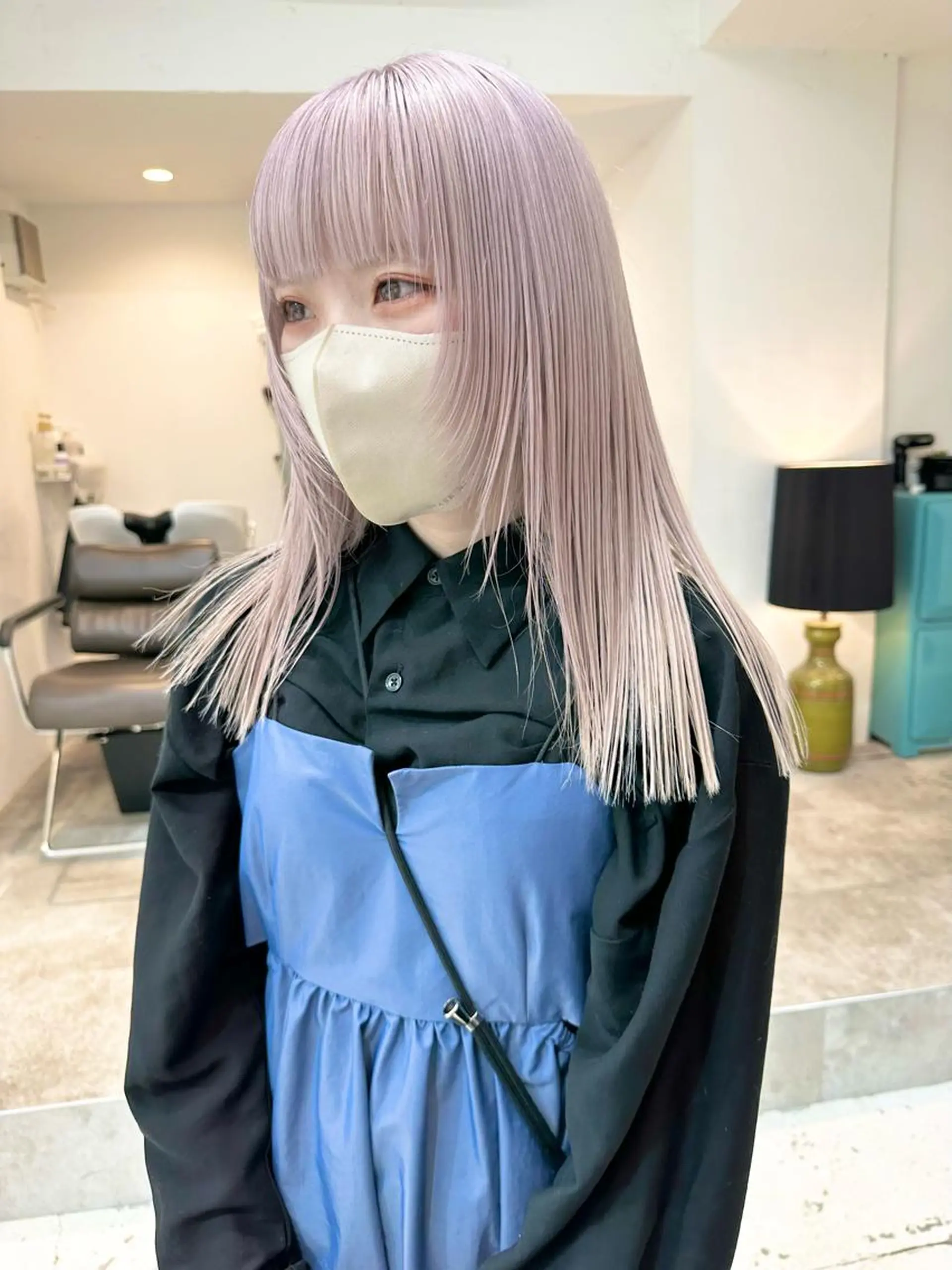 ミディアム カラー ヘアカラー トリートメント kai .のヘアスタイル