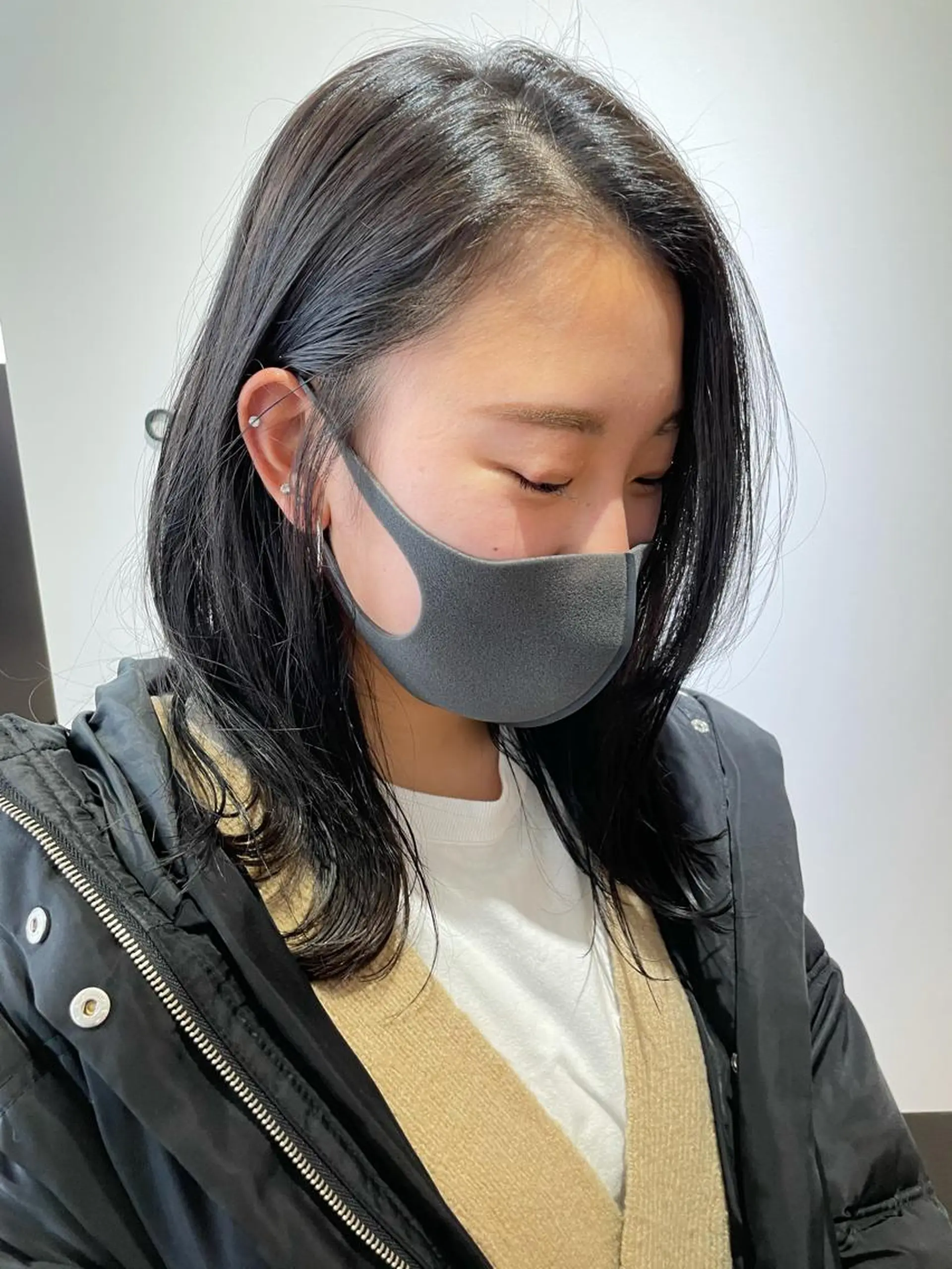 ミディアム カット ヘアカラー 片山美穂 心斎橋・北堀江のヘアスタイル