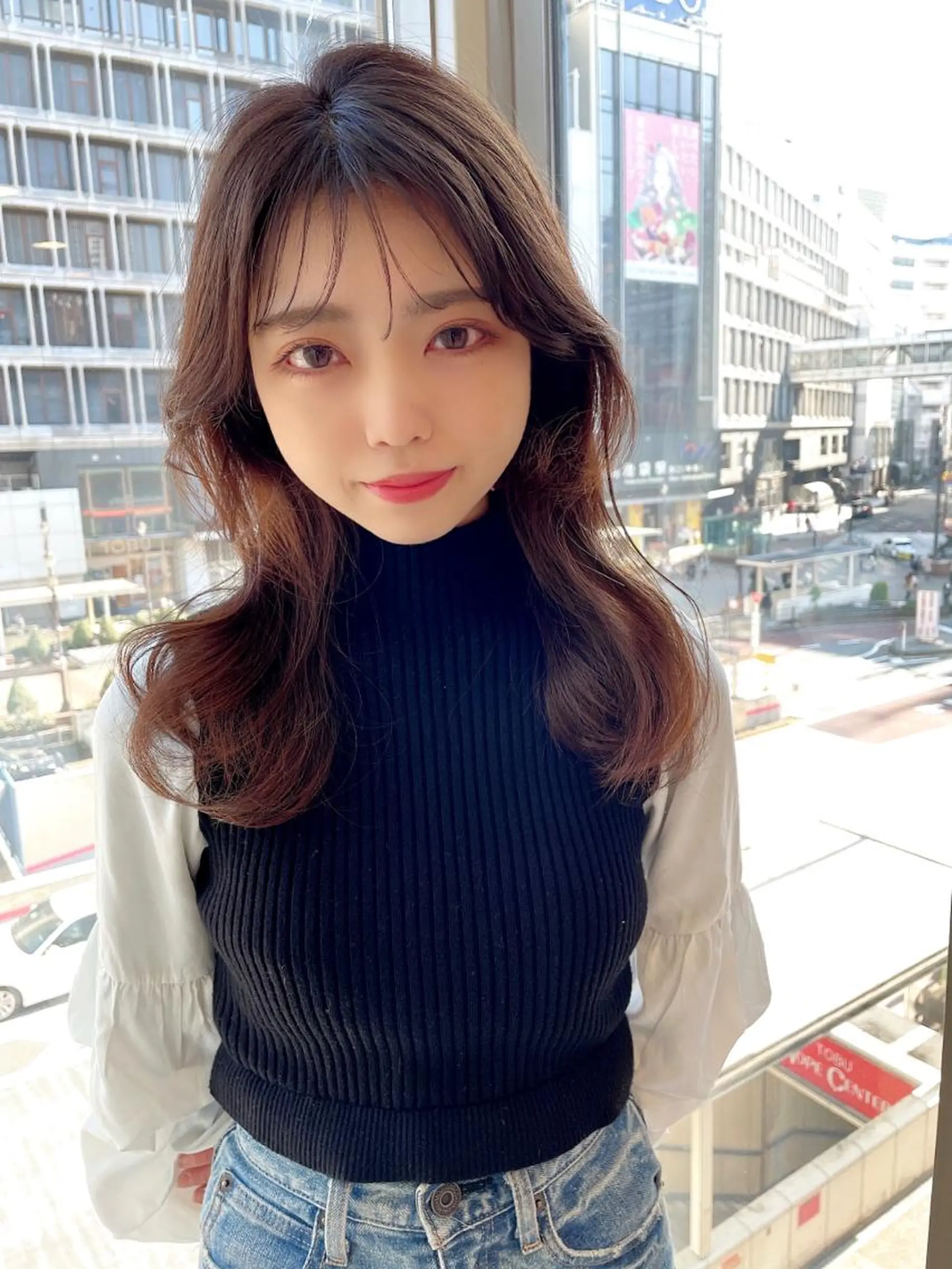 セミロング 💗ブリーチなし 垢抜け💗徳井はやとのヘアスタイル