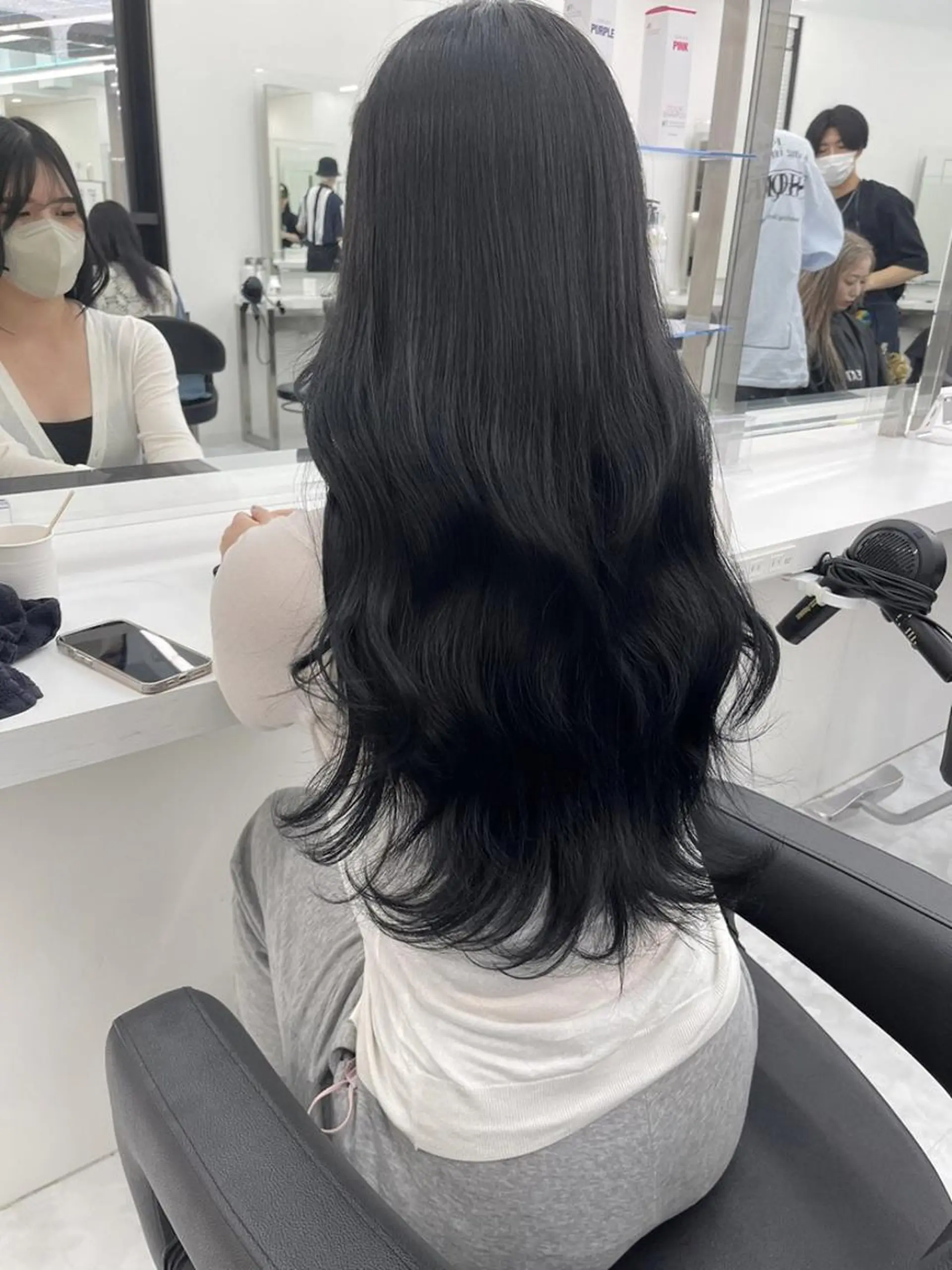 カラー 🇰🇷韓国っぽ 透明感🇰🇷胡海のヘアスタイル