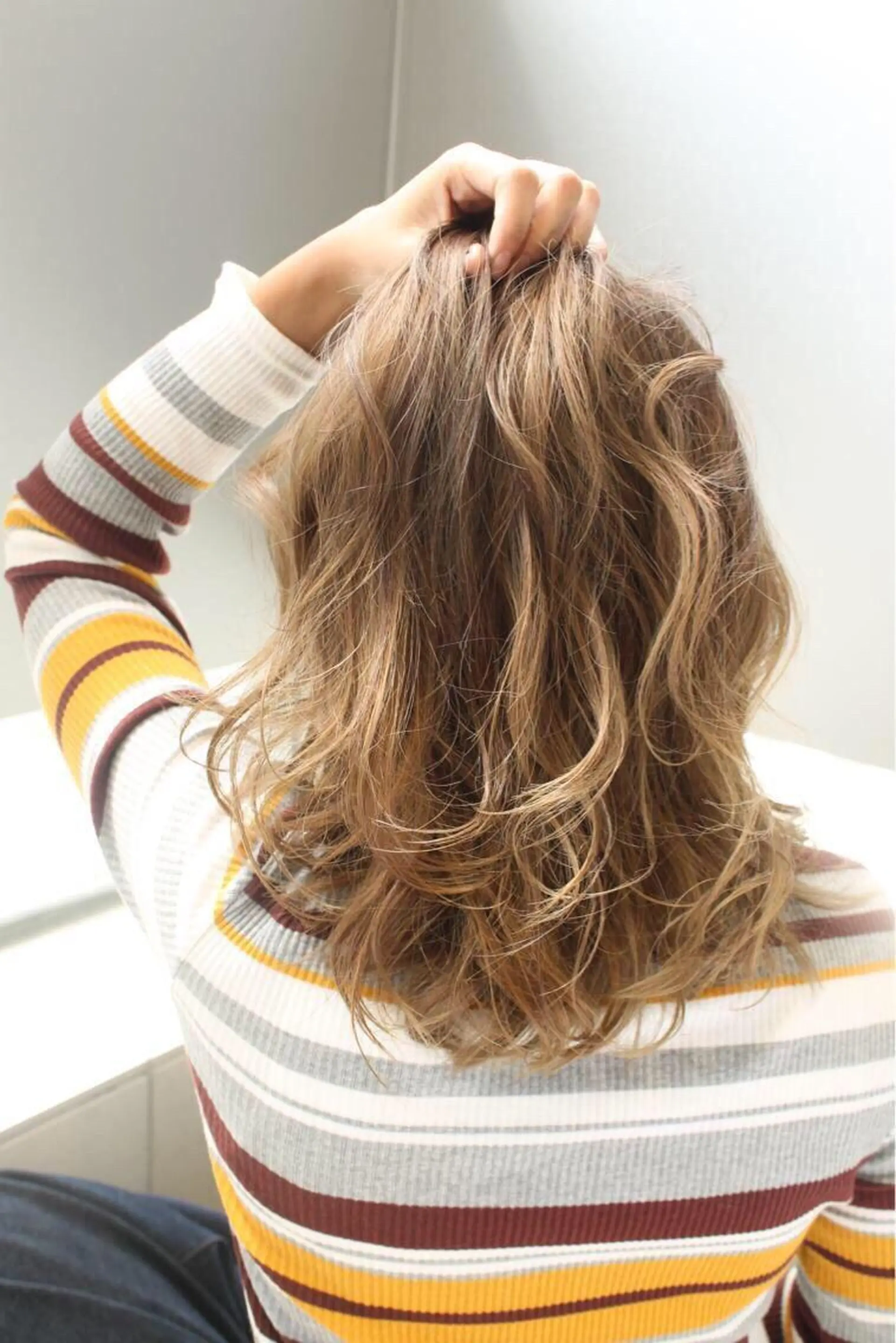 セミロング カラー ヘアアレンジ マツエク・マツパ 🩵盛れる韓国ヘア 🩵うるつやカラーのヘアスタイル