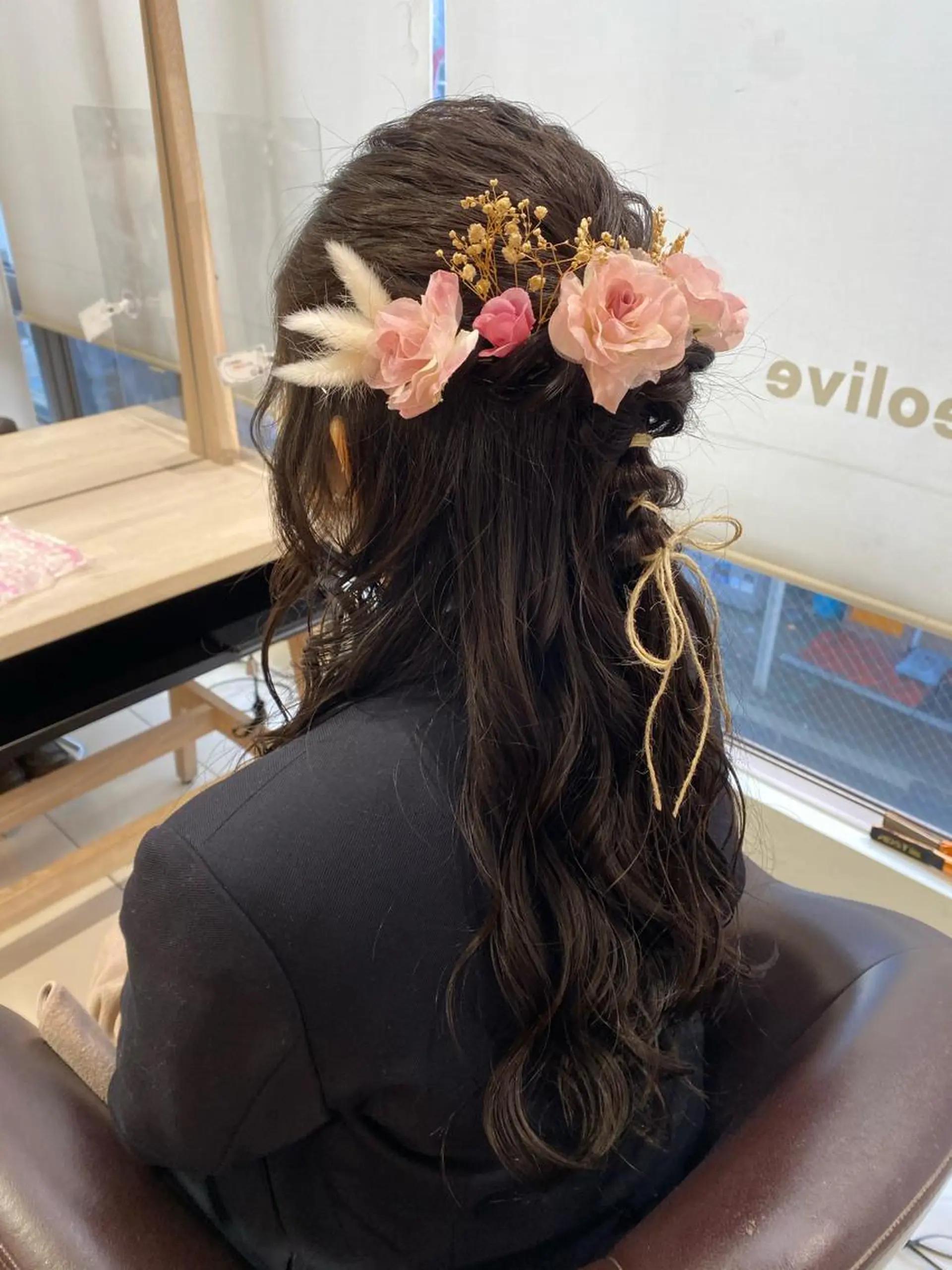 ロング ヘアアレンジ ハーフアップ 卒業式のヘアスタイル 🌼RIKA KAWAUCHI🌼のヘアスタイル