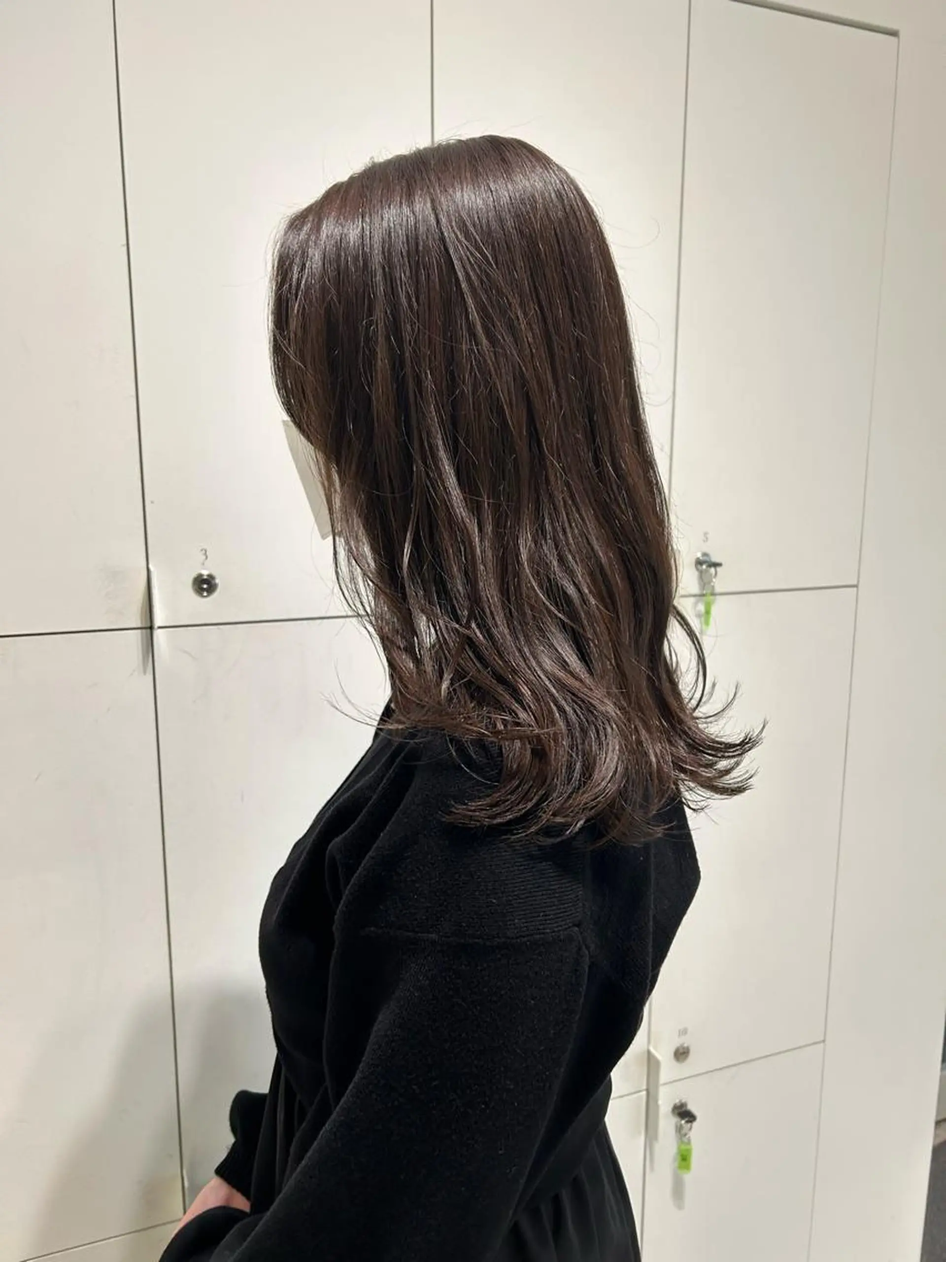 セミロング カラー アッシュ アッシュグレー アッシュグレージュ 透明感カラー グレージュ カット ヘアカラー トリートメント 透明感カラー🫧 nanohaのヘアスタイル