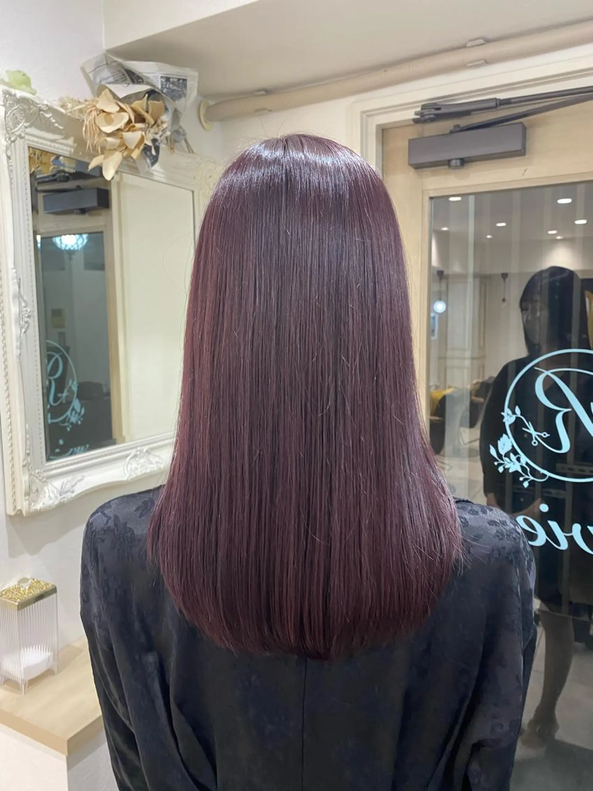 ミディアム カラー ラベンダーカラー ピンクカラー ピンクラベンダー 磯　亜由香 🌷ブリーチのヘアスタイル