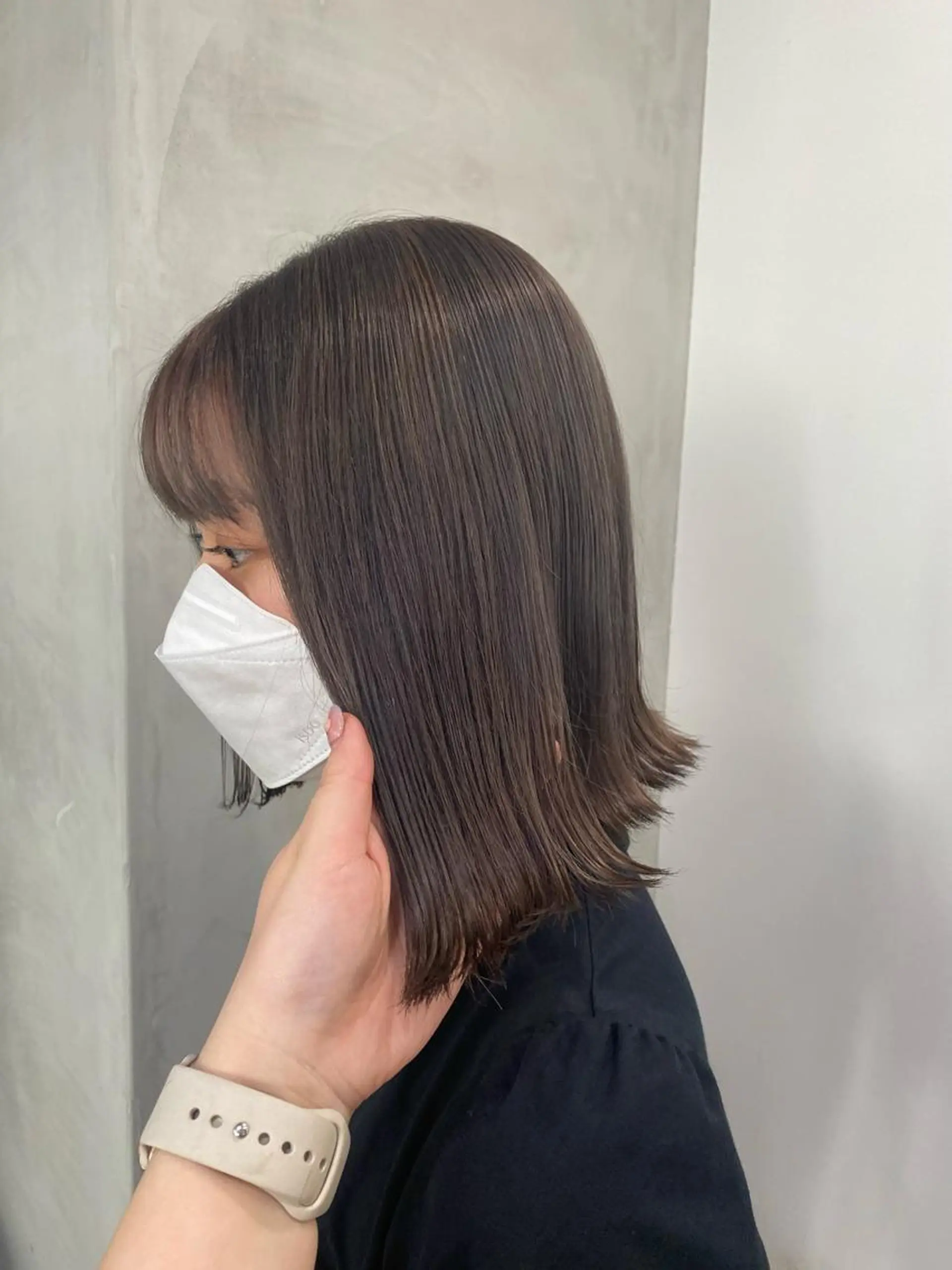 ミディアム カラー ヘアカラー トリートメント otoha✳︎ くすみカラーのヘアスタイル