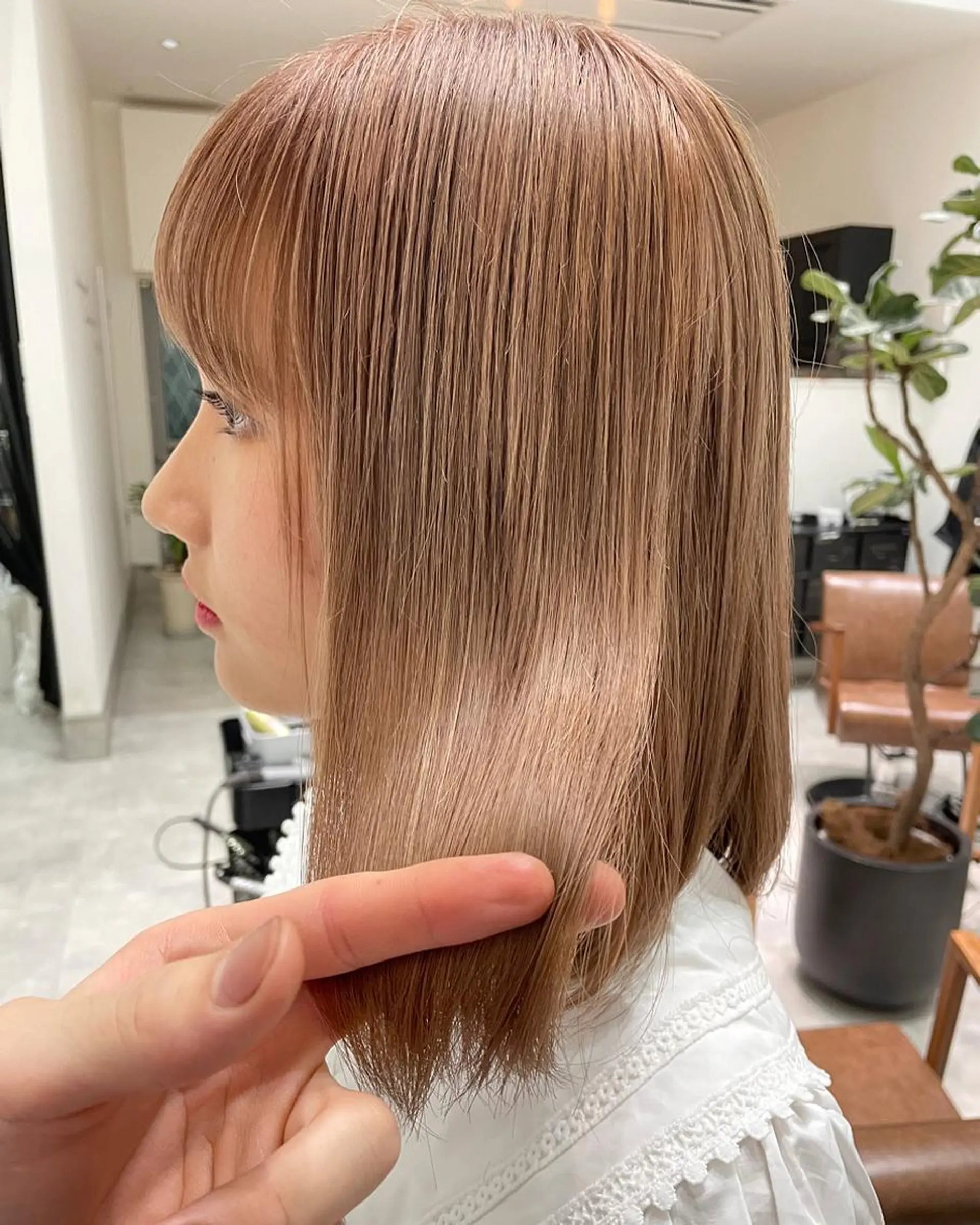 ミディアム その他 明石 歩樹のヘアスタイル