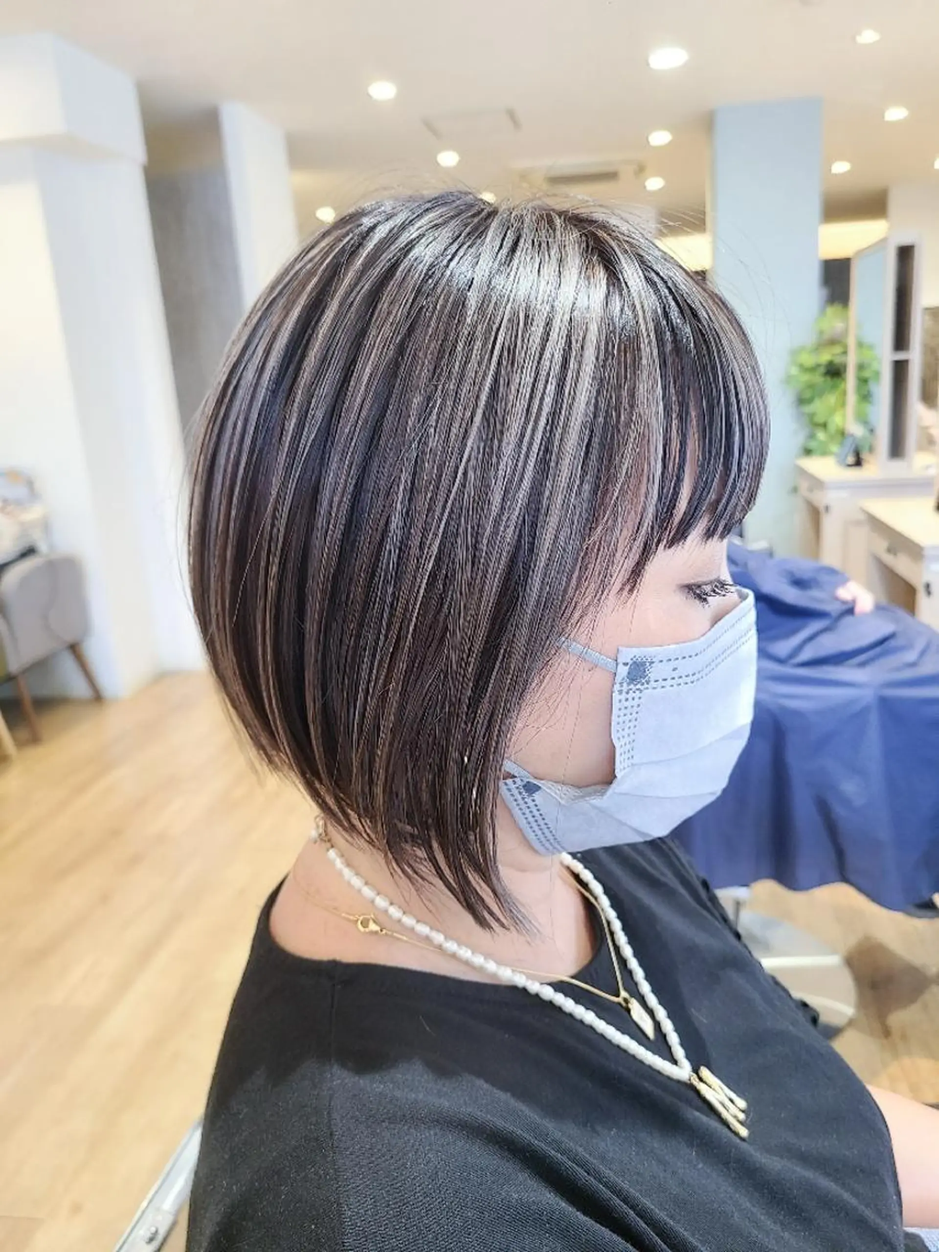 ショート ハイライト ヘアカラー 小平 昌宏のヘアスタイル