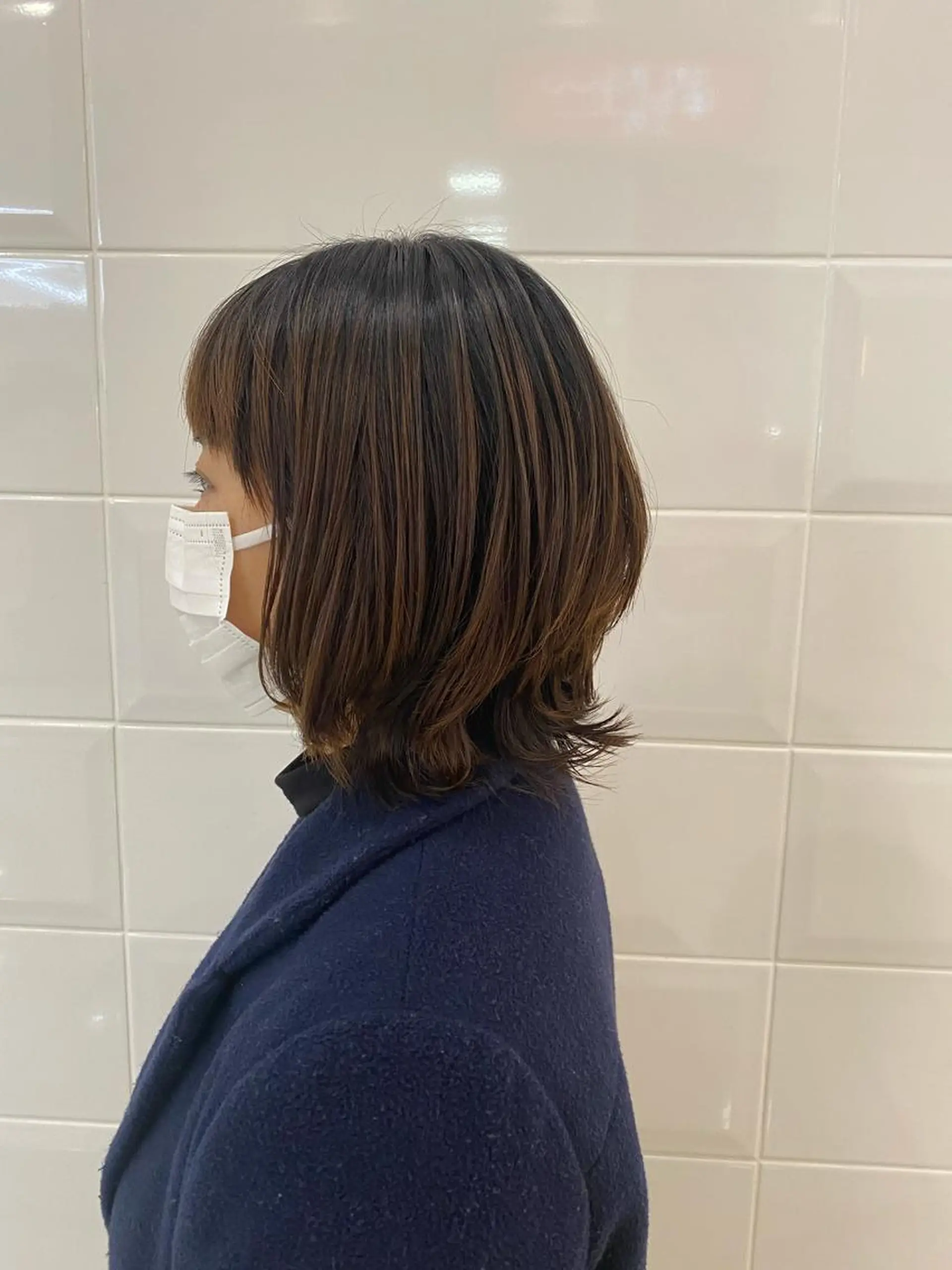 ミディアム 外ハネヘア 竹内 美貴のヘアスタイル