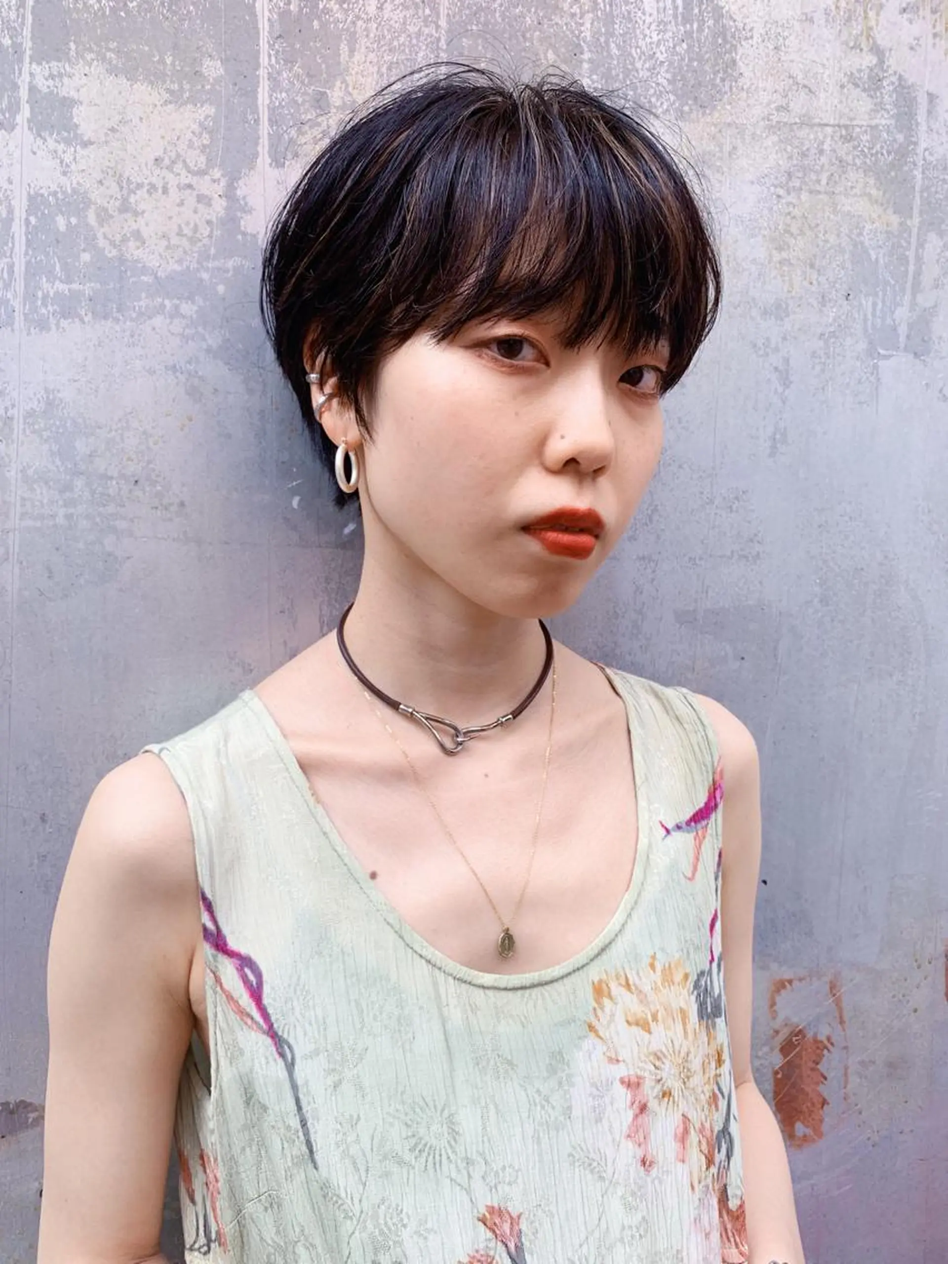 ショート ハイライト ショートヘア カット ヘアカラー トリートメント ヘアセット ブリーチカラーNo. 1🌈 RYOGAのヘアスタイル