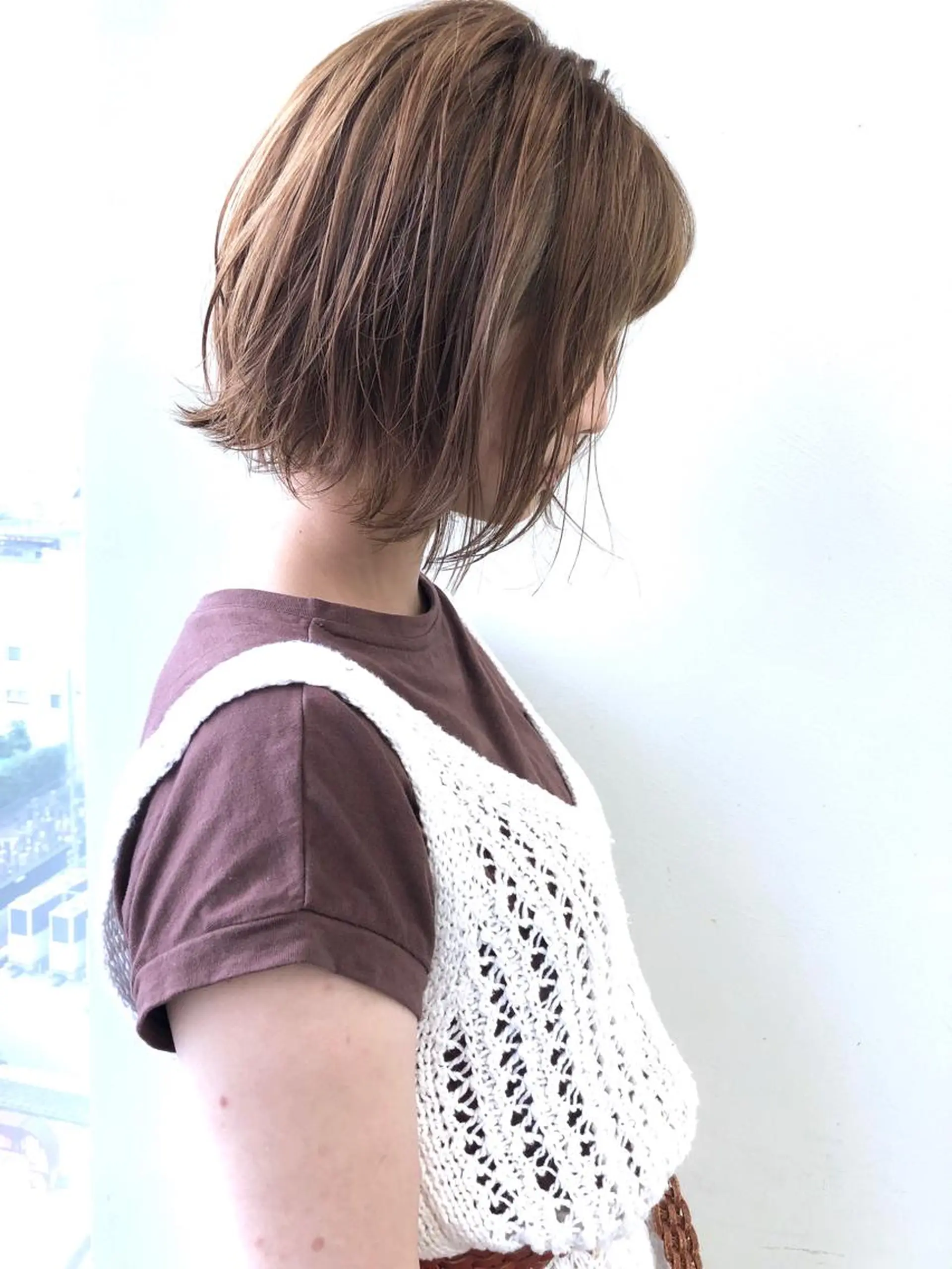ミディアム カット ヘアカラー トリートメント 小澤大輔 YOLO hairのヘアスタイル