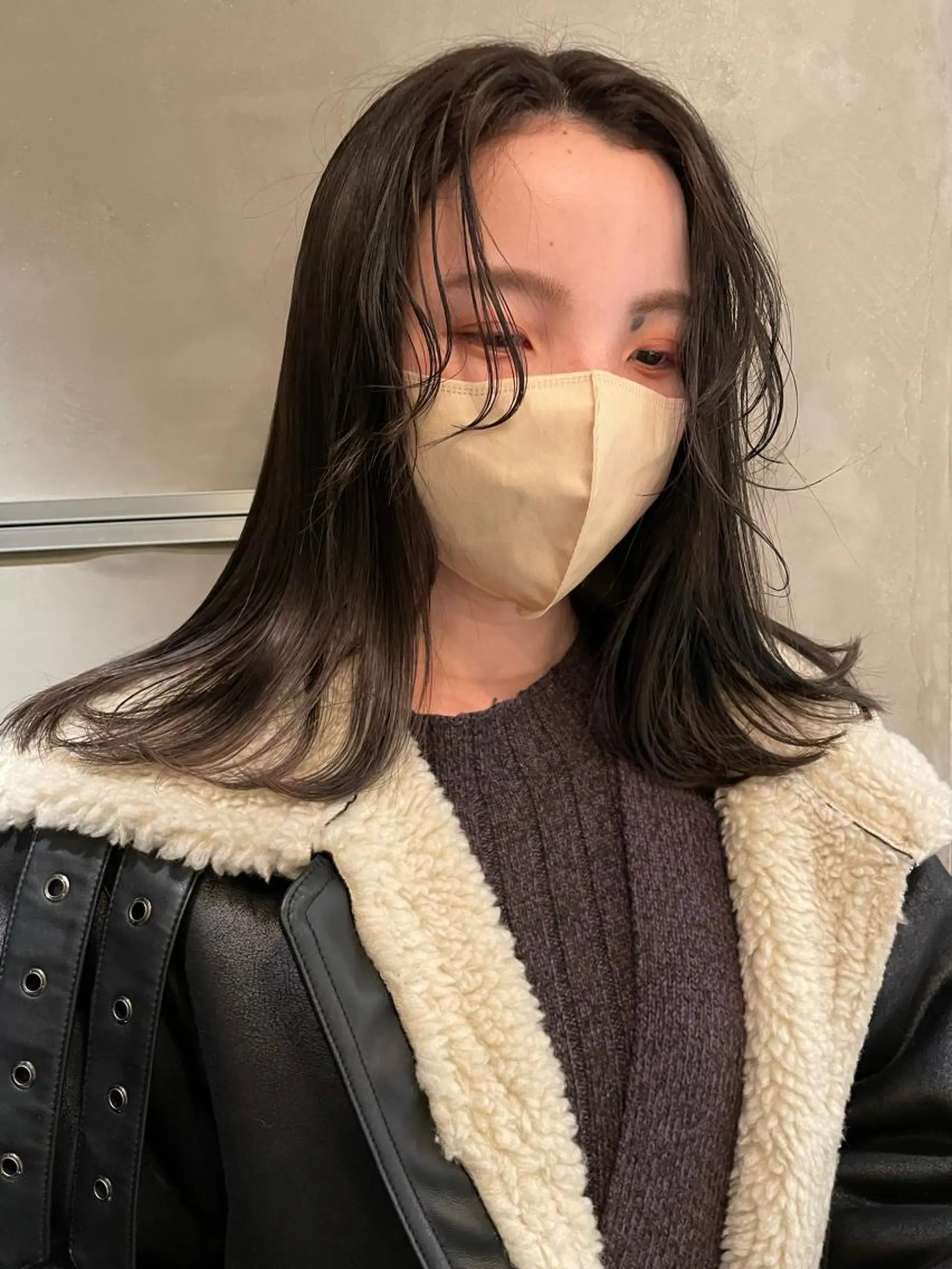 セミロング カラー classic 新横浜所属・大人girly🛋️ 🤍yukakoのヘアスタイル