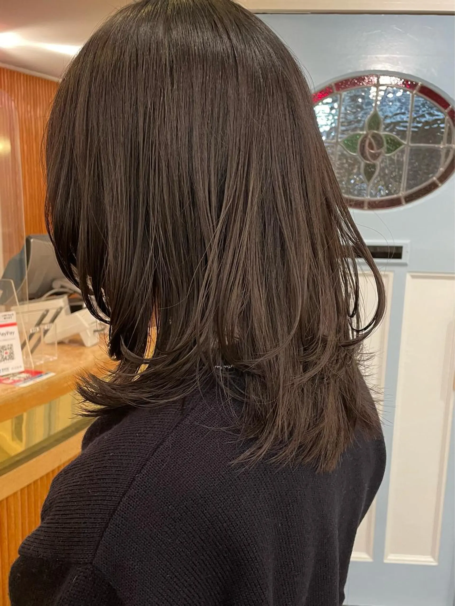 セミロング 顔まわりレイヤー レイヤーカット ウルフカット カット 🐺高椋 海/ウルフ/レイヤーのヘアスタイル