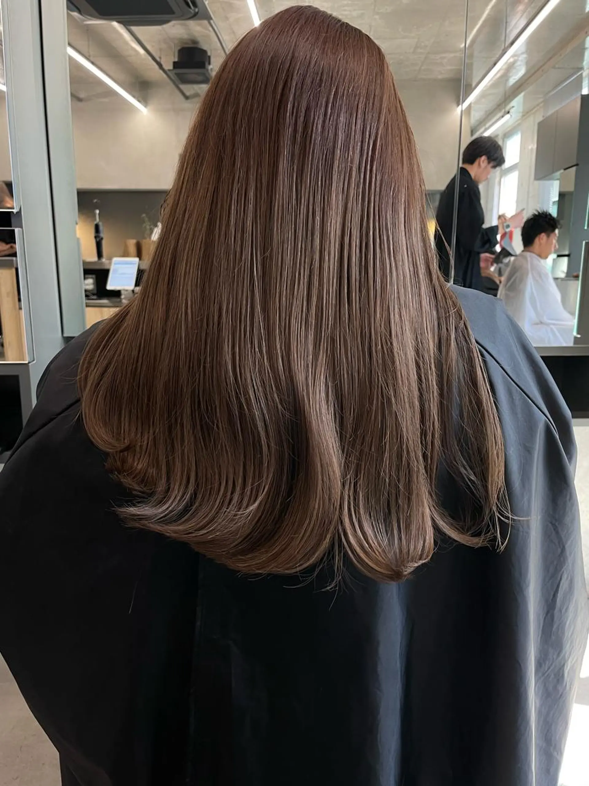 ミディアム カラー カット ヘアカラー 佐伯 和佳のヘアスタイル